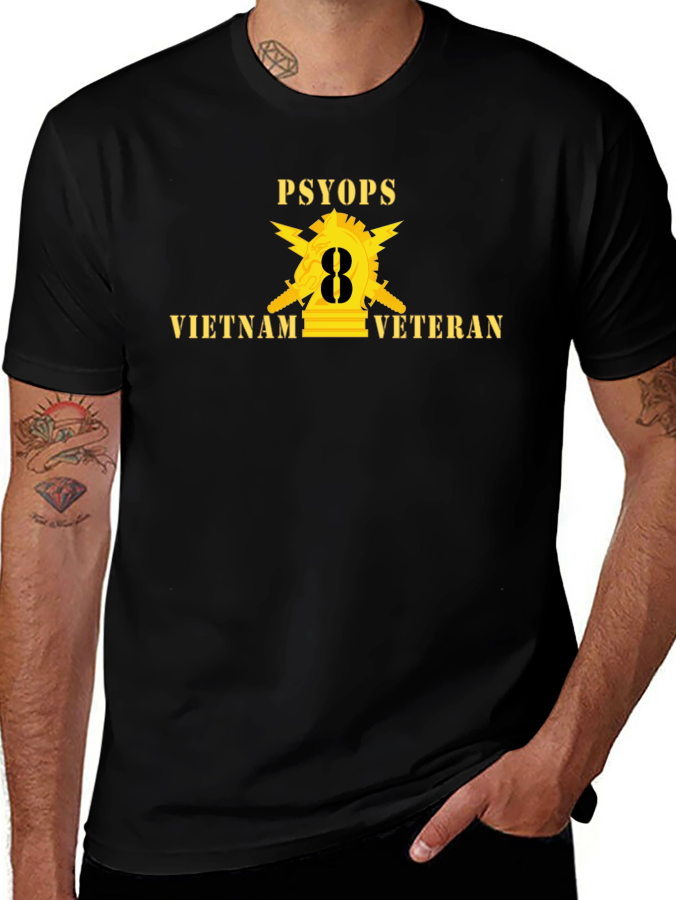 Variant 25 of PSYOP Vietnam Veteran Graphic Tee