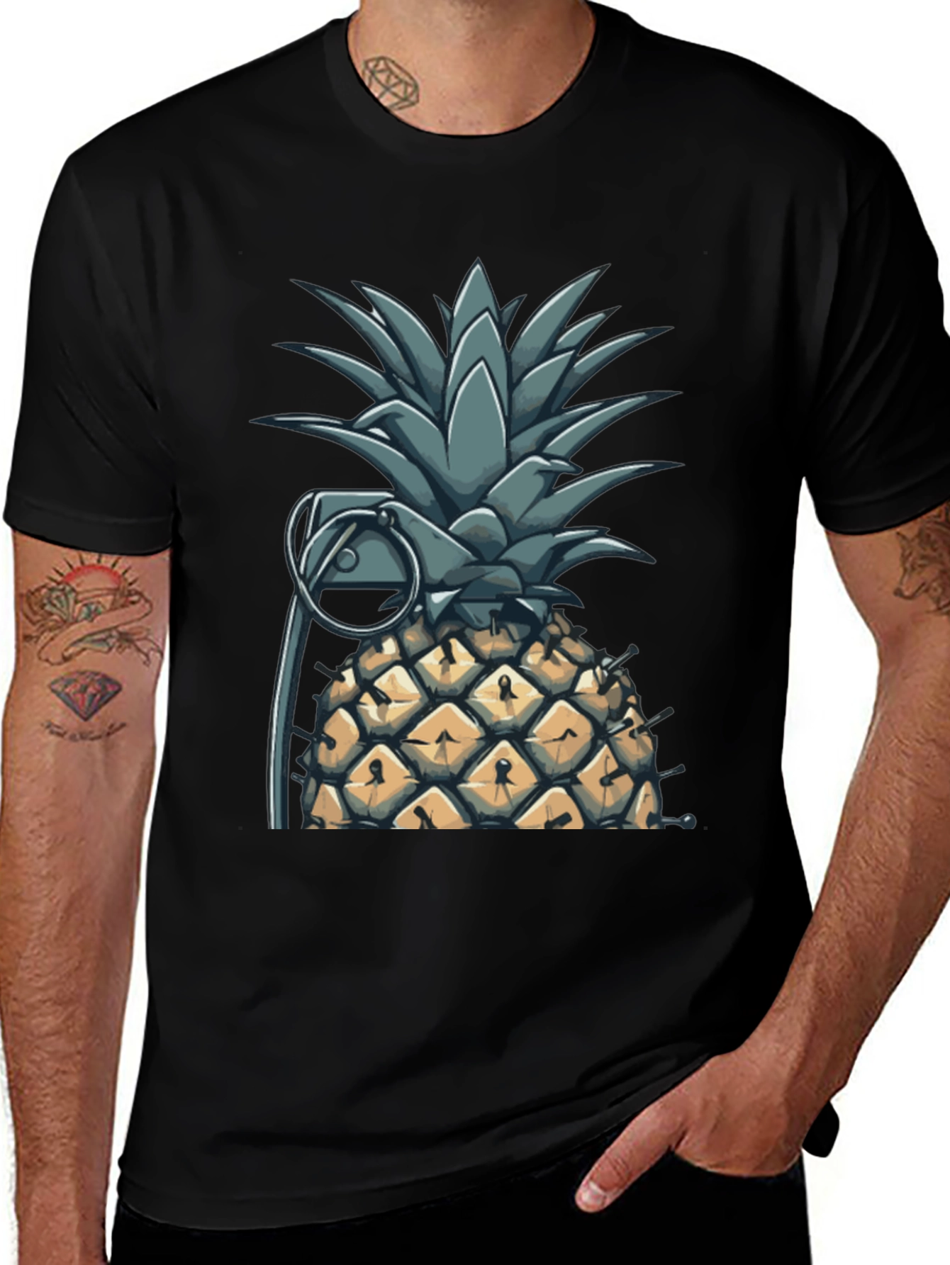 Variant 21 of Pineapple Grenade Graphic Tee
