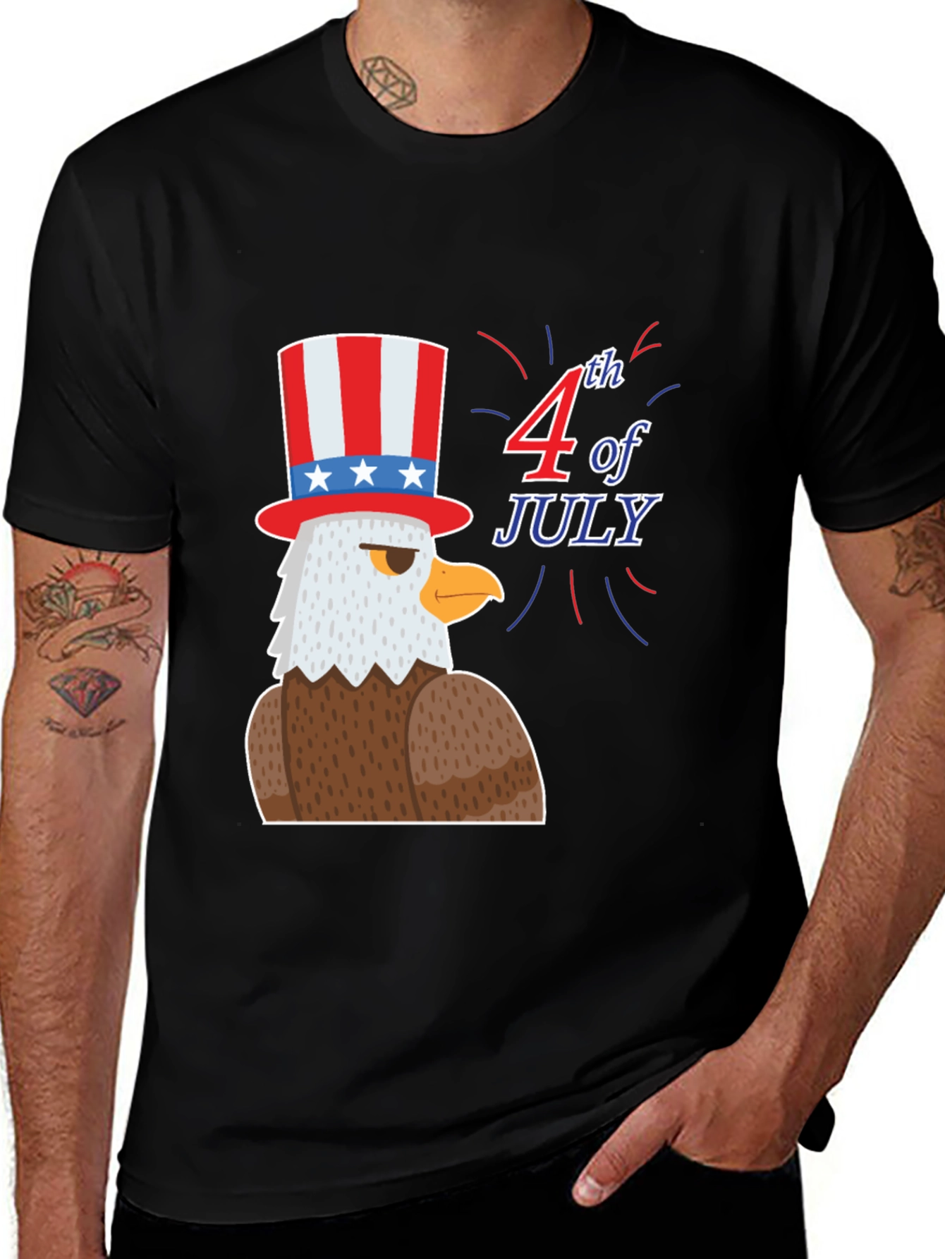 Variant 22 of Patriotic Eagle 4th of July T-Shirt