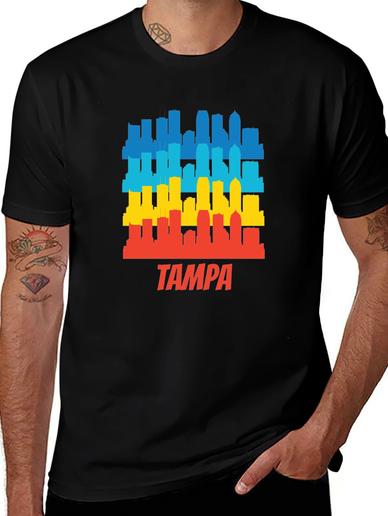 Tampa Skyline Graphic T-Shirt - City Pride Tee