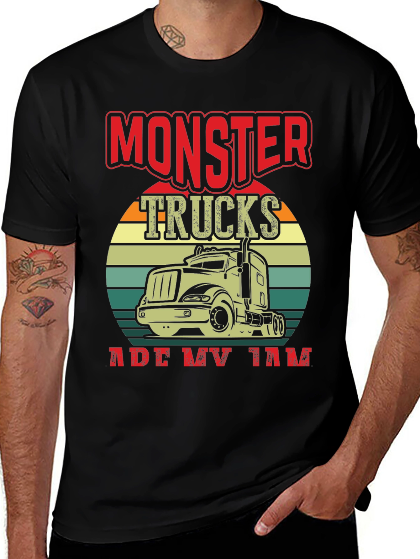 Variant 16 of Monster Trucks Are My Jam Graphic T-Shirt