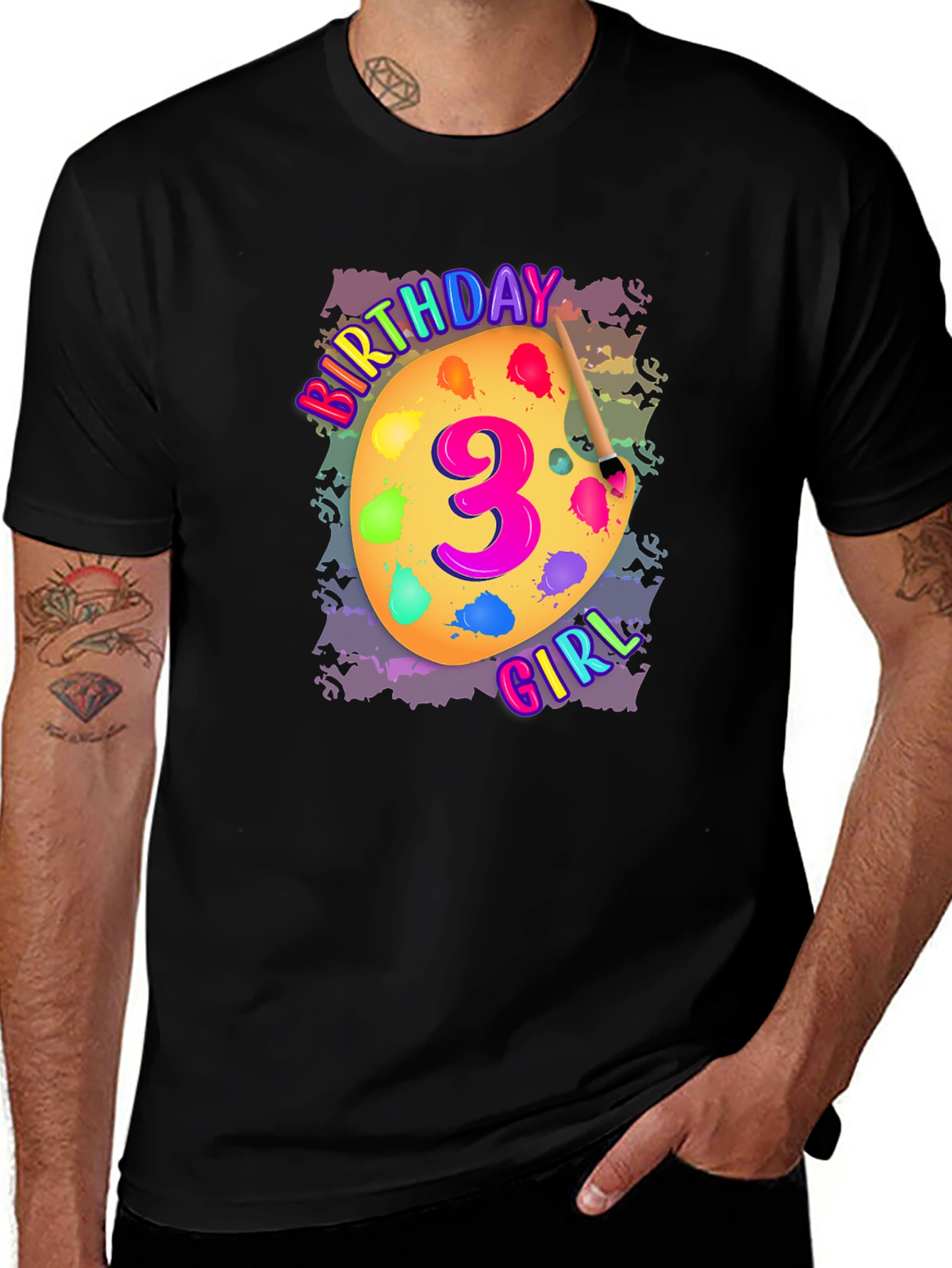 Variant 26 of Birthday Girl Number 3 T-Shirt