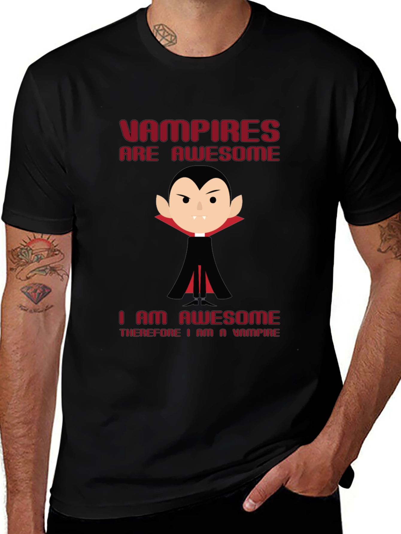 Variant 16 of Vampires Are Awesome Graphic T-Shirt