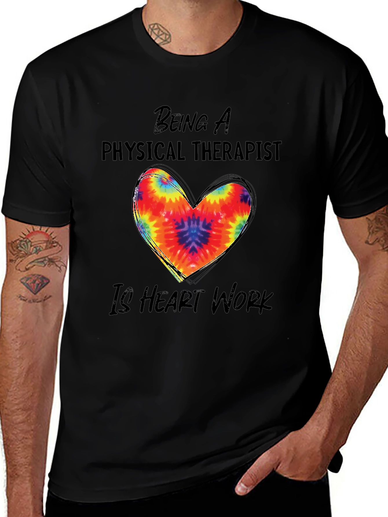 Variant 17 of Physical Therapist Heart Work Tee
