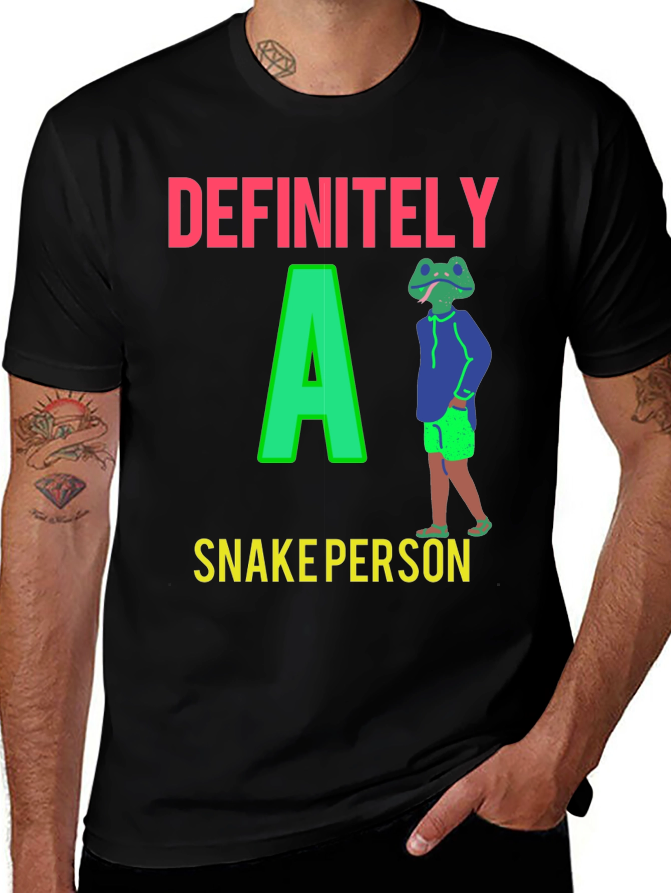 Variant 27 of Definitely A Snake Person Graphic T-Shirt