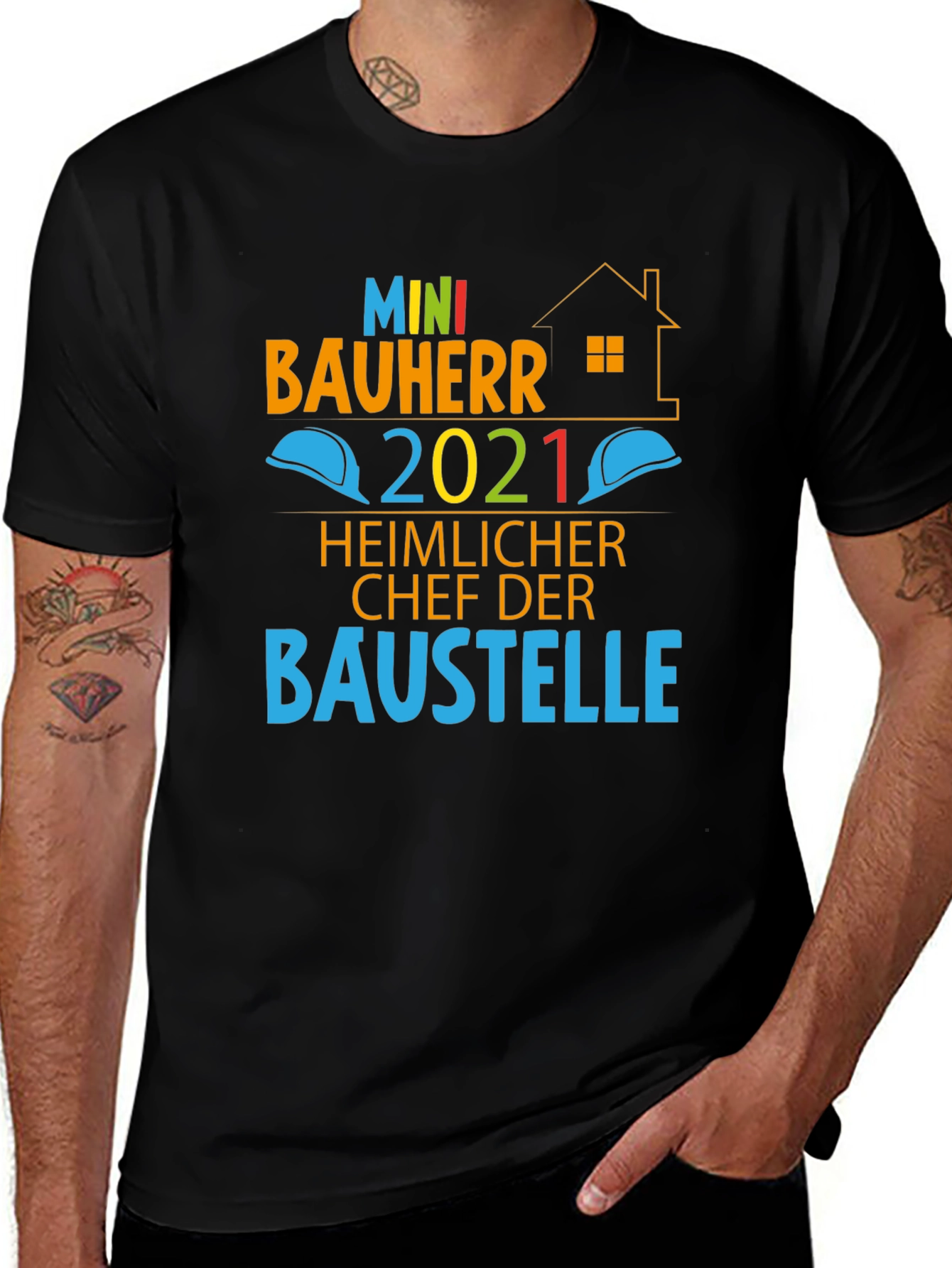 Variant 8 of Mini Bauherr 2021 T-Shirt, Construction Boss Tee