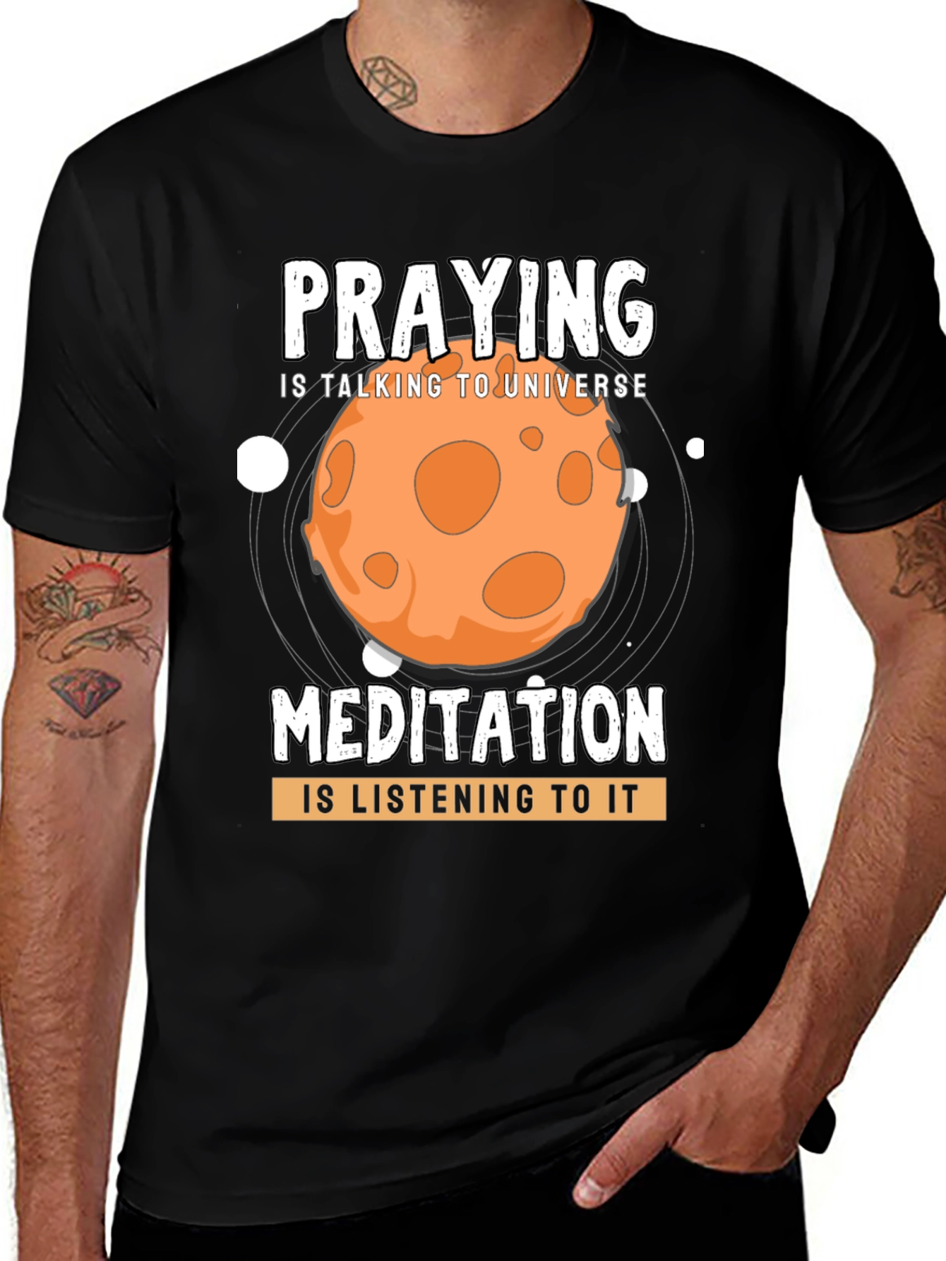 Variant 16 of Praying & Meditation Universe T-Shirt