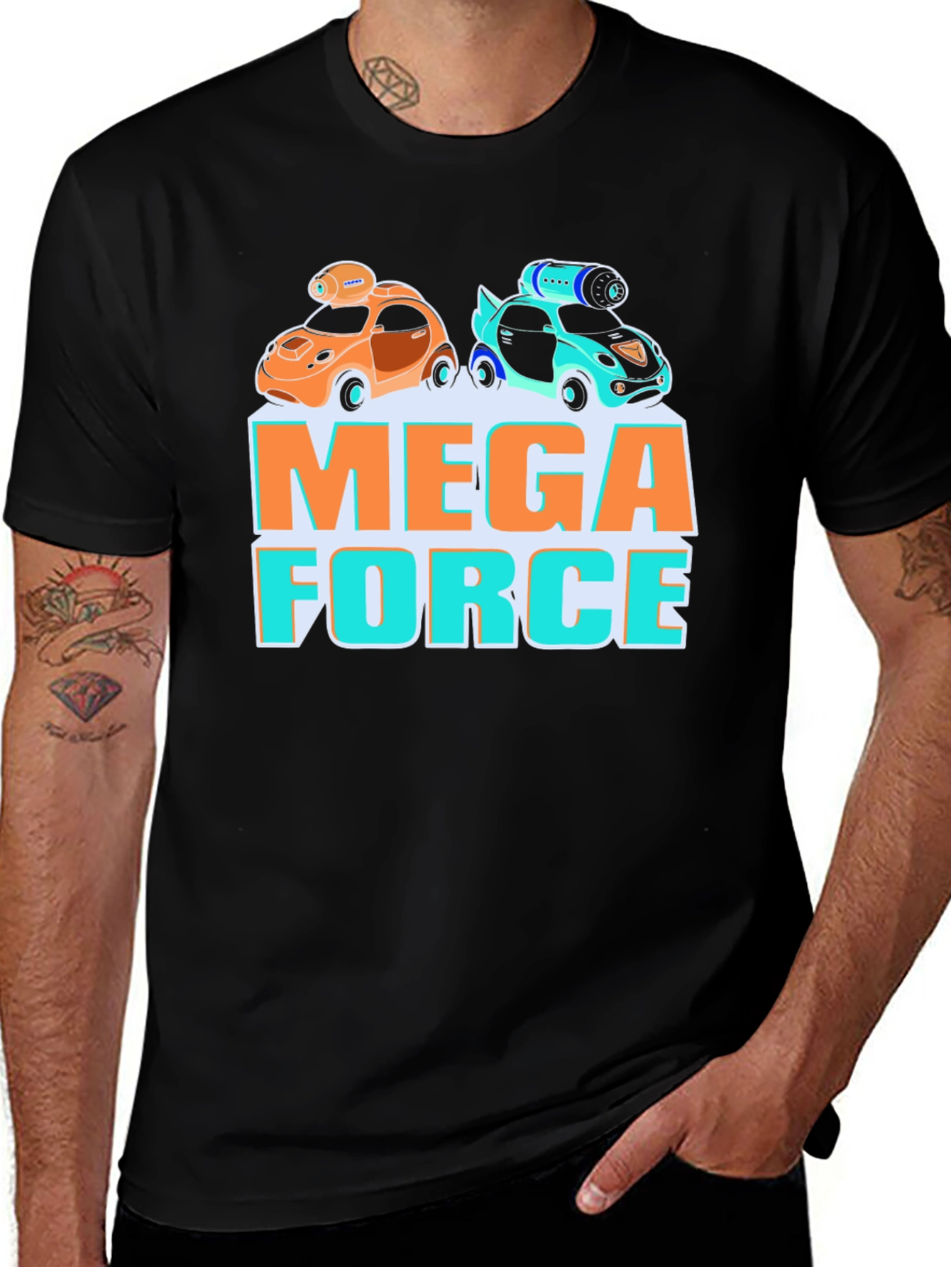 Variant 25 of Mega Force Graphic Tee - Car Design