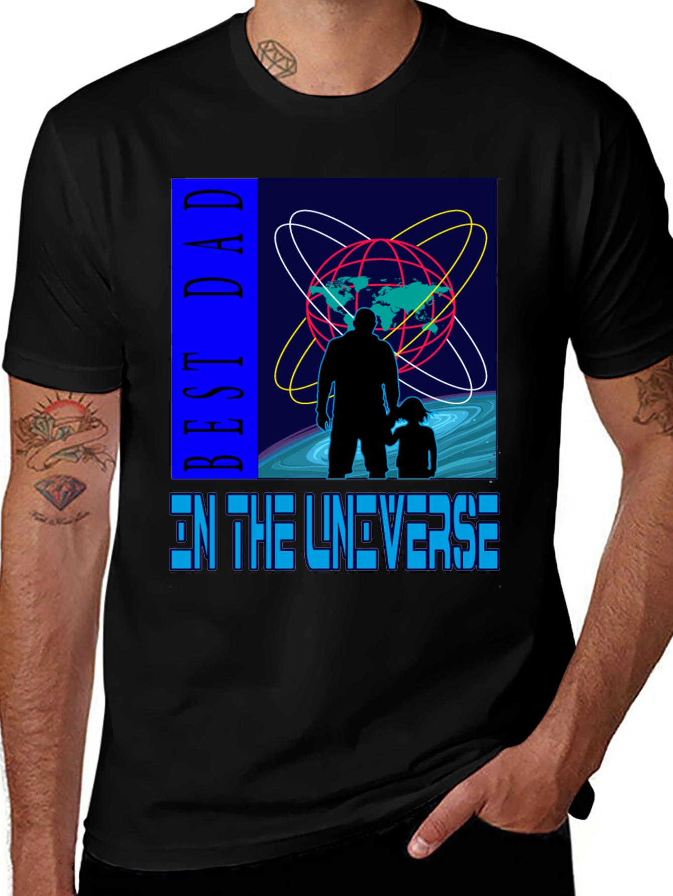 Best Dad in the Universe Graphic Tee
