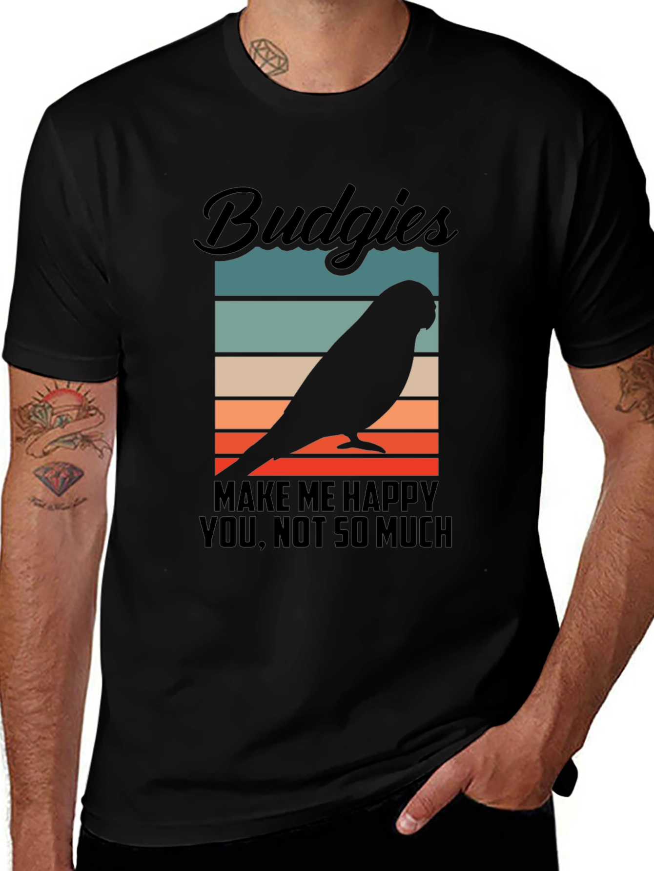 Variant 15 of Budgies Make Me Happy T-Shirt