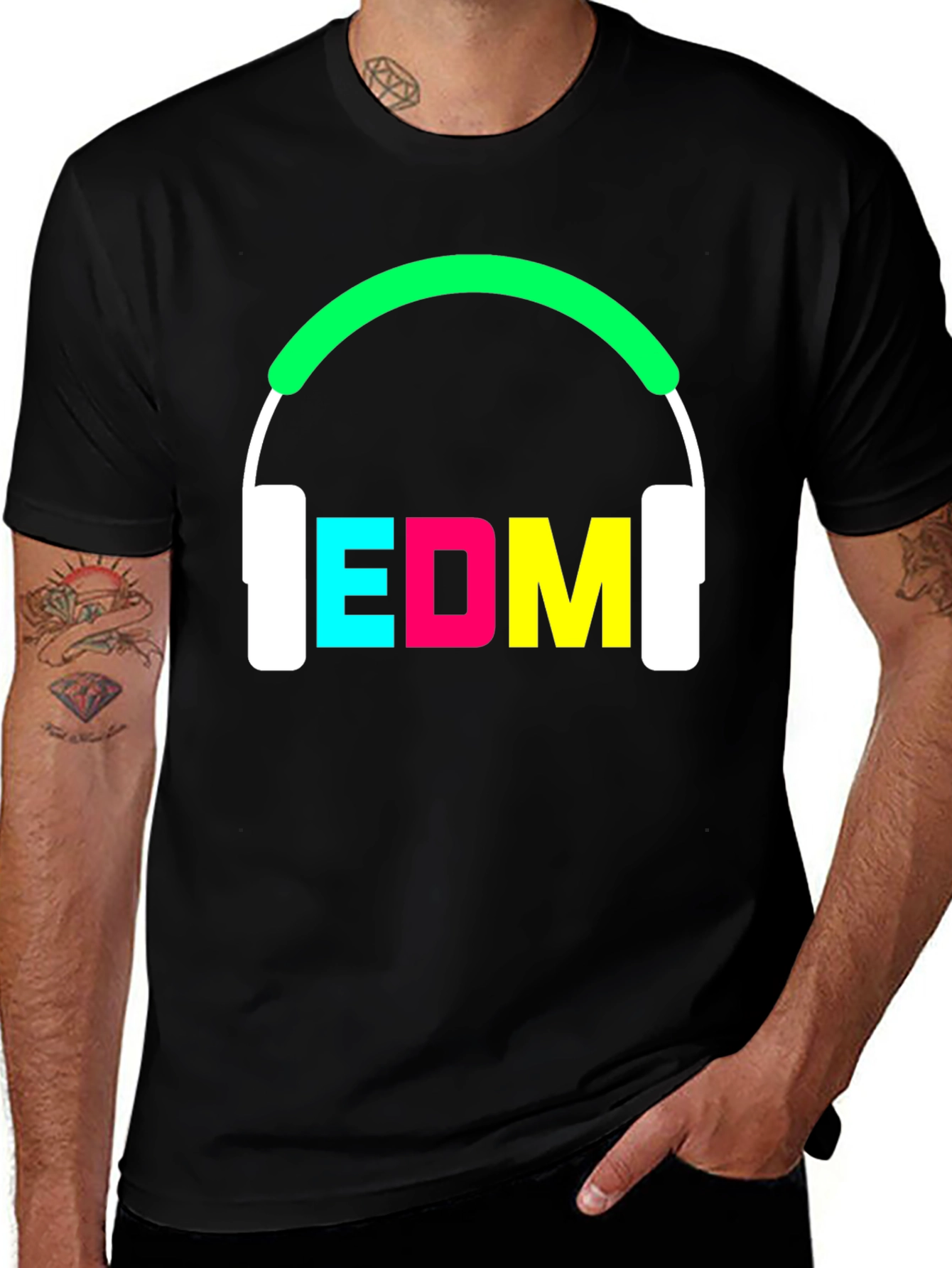 EDM Headphones Graphic Tee