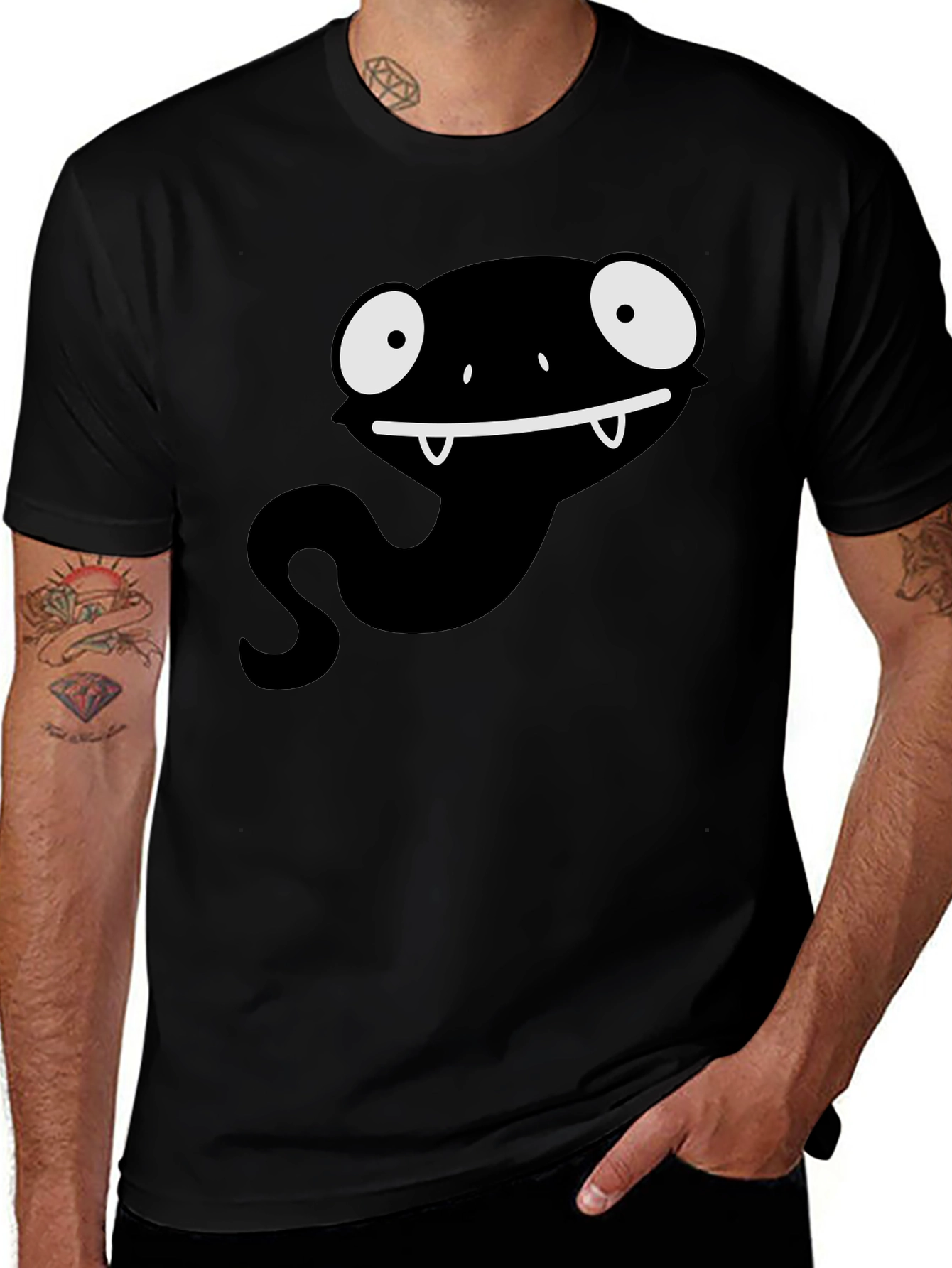 Variant 19 of Cartoon Snake Graphic T-Shirt