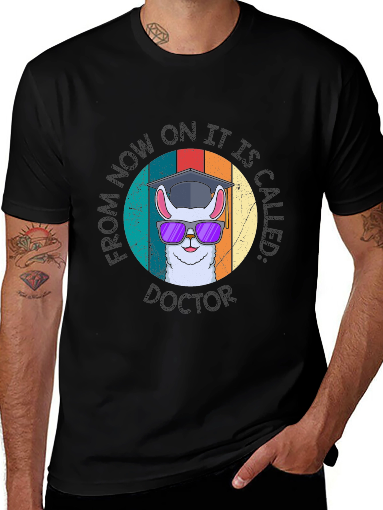 Variant 20 of Llama Doctor Graduation T-Shirt