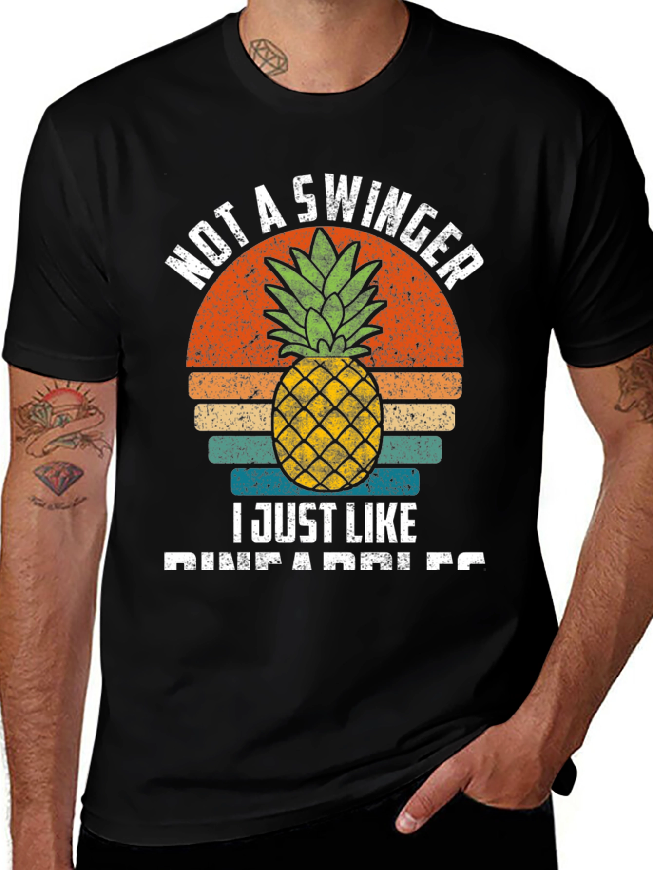 Variant 16 of Funny Pineapple Lover T-Shirt - Not A Swinger
