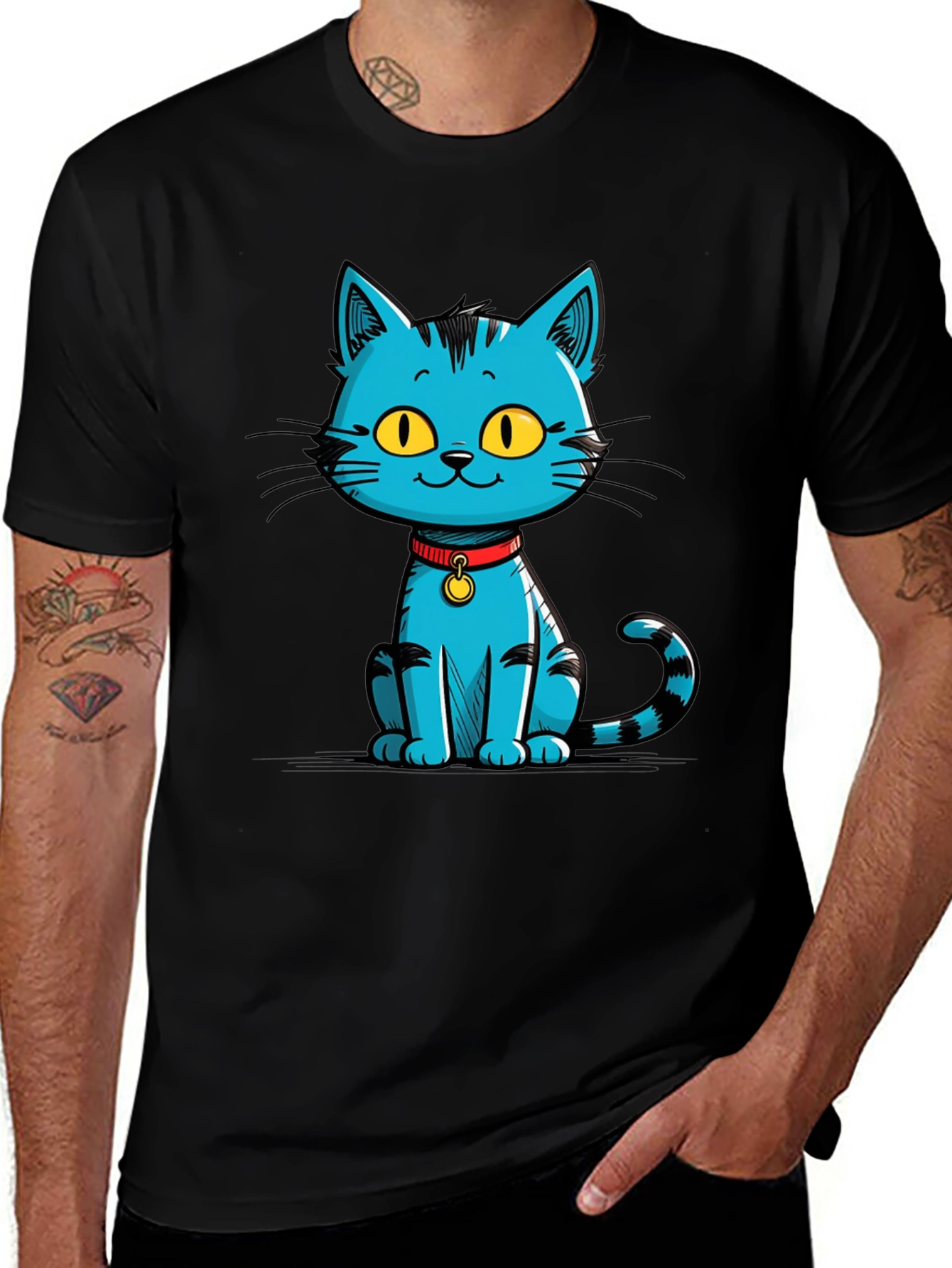 Variant 21 of Cool Cat Graphic T-Shirt