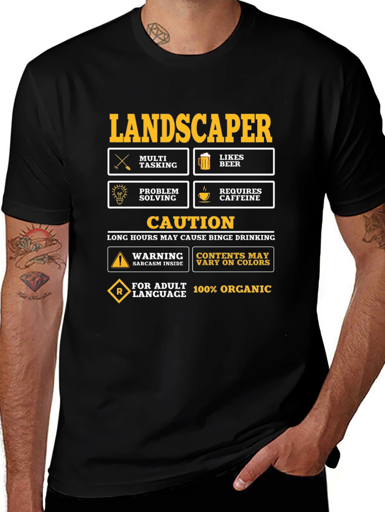 Variant 22 of Landscaper Humor Graphic T-Shirt