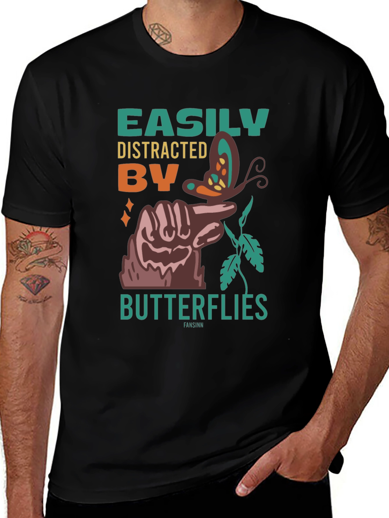 Easily Distracted by Butterflies T-Shirt