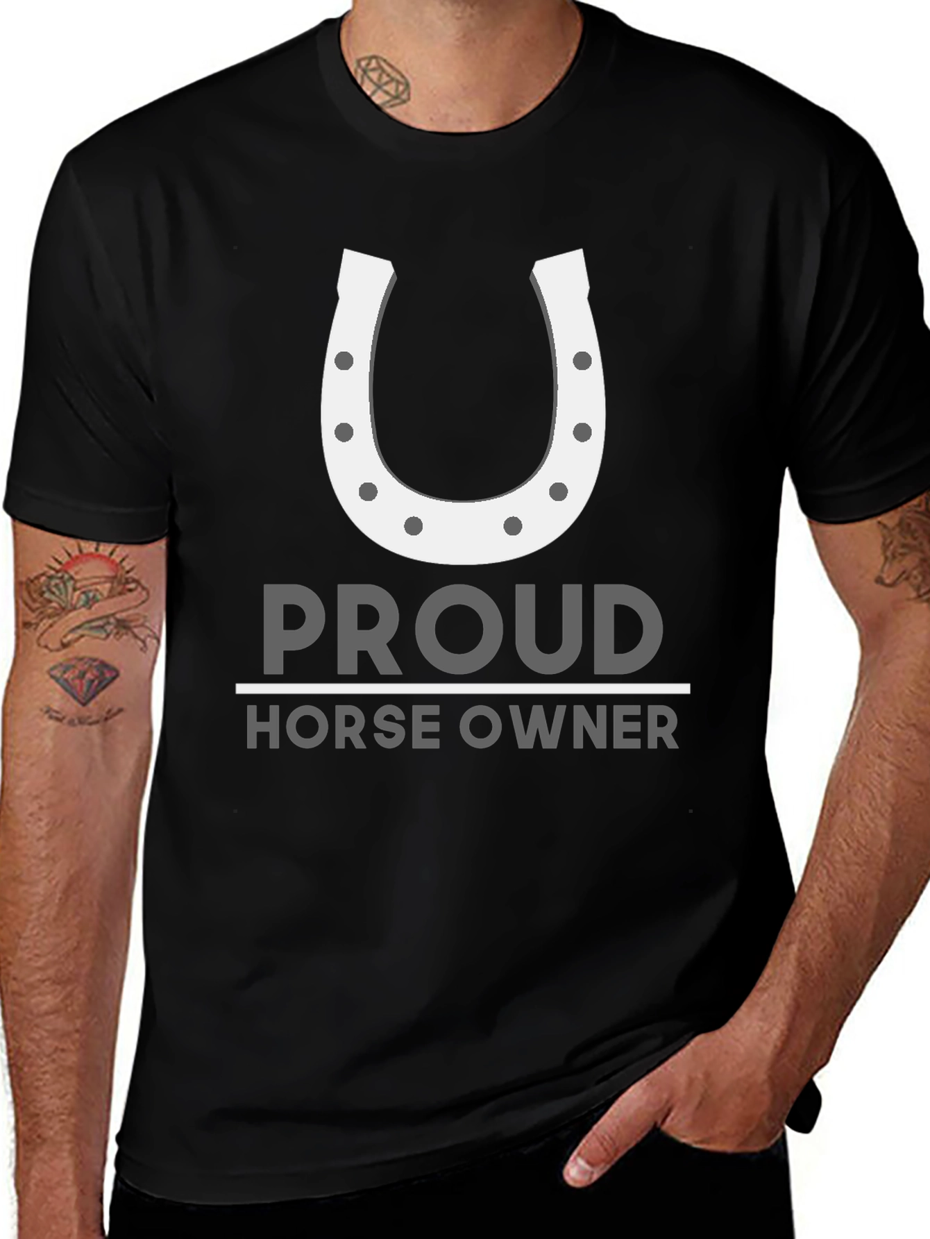 Variant 21 of Proud Horse Owner Graphic Tee