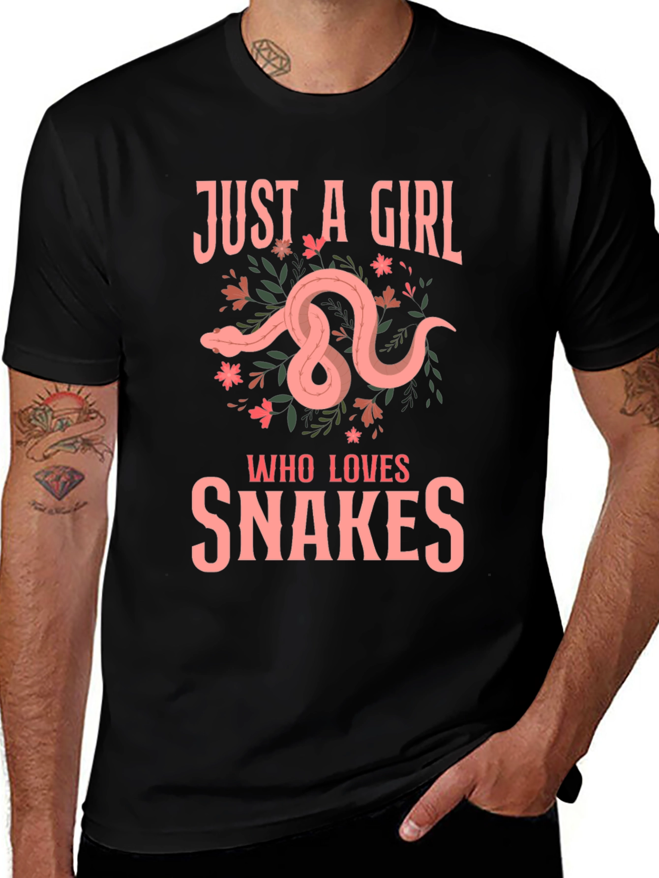 Variant 17 of Just A Girl Who Loves Snakes T-Shirt