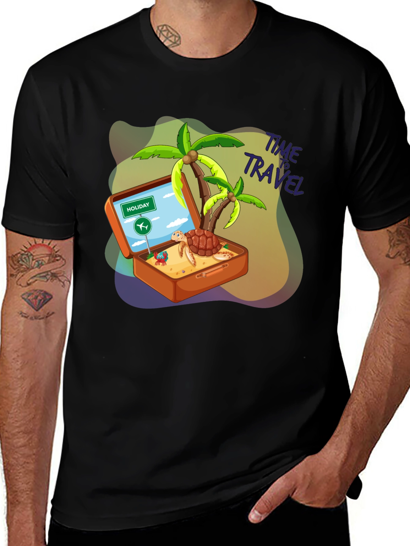 Variant 14 of Time to Travel Graphic T-Shirt