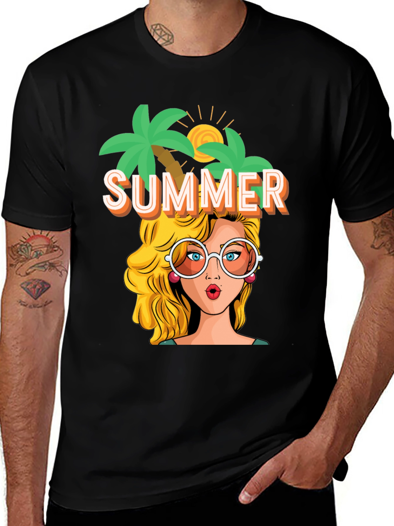 Variant 11 of Summer T-Shirt Pop Art Graphic Tee Vacation Vibes