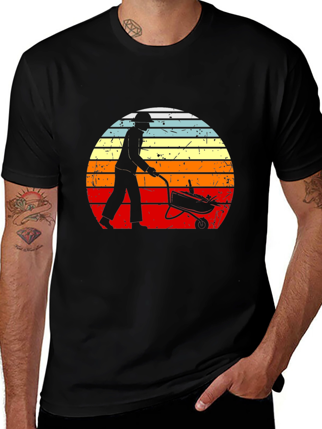Variant 25 of Vintage Gardener Silhouette T-Shirt