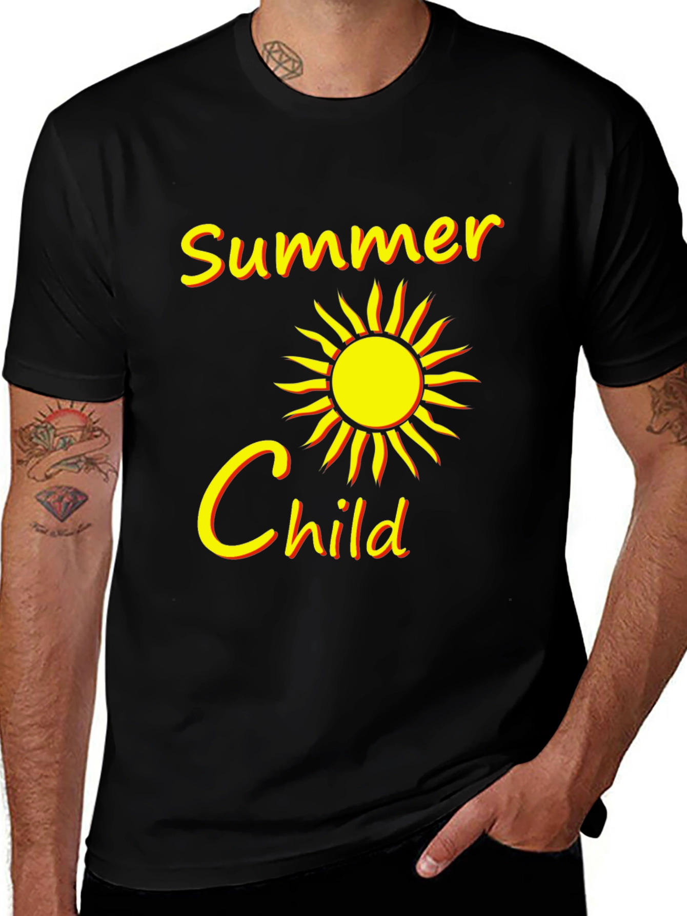 Variant 3 of Summer Child Black Graphic Tee