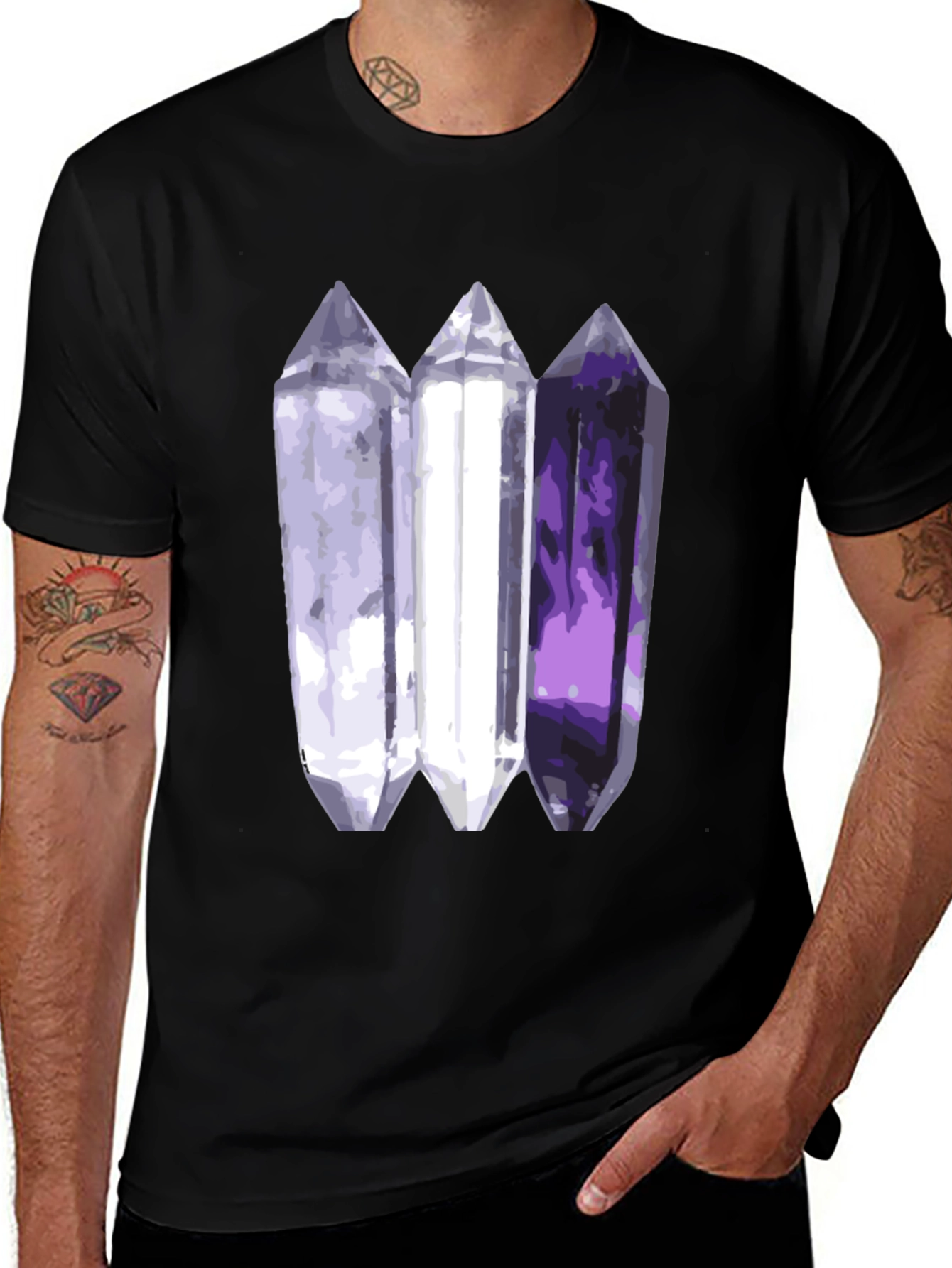 Black Crystal Gem T-Shirt - Black main image