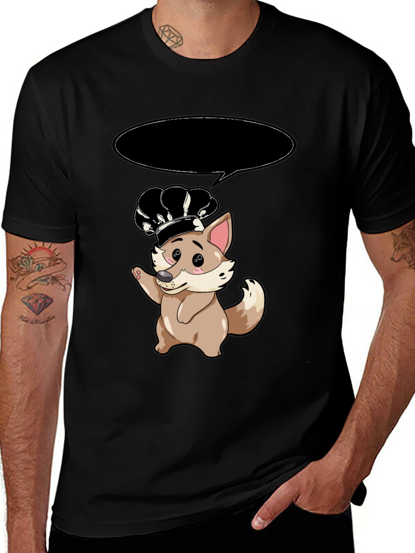 Variant 17 of Chef Fox T-Shirt - Cute Cartoon Animal Tee