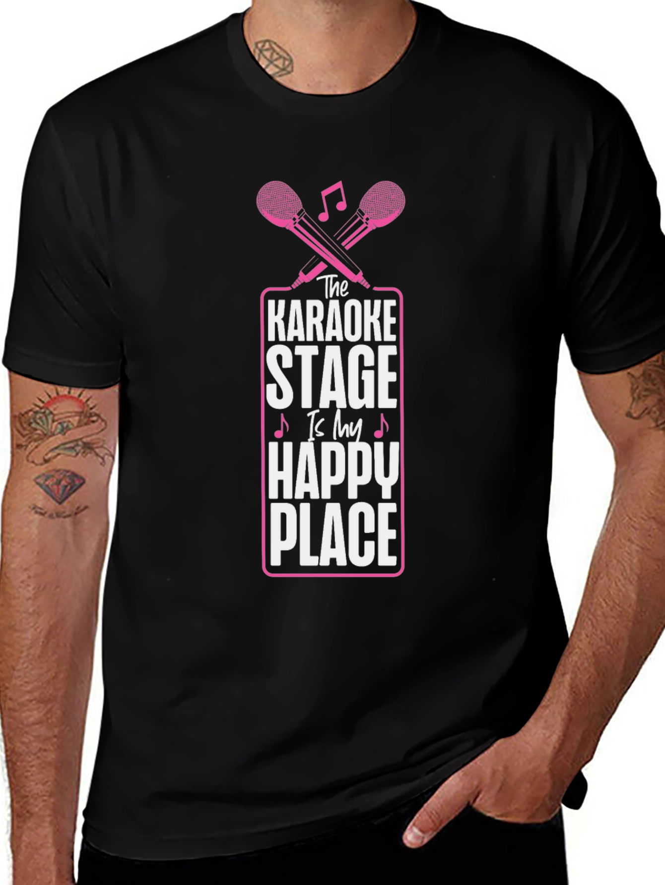Variant 22 of Karaoke Stage Happy Place Graphic T-Shirt
