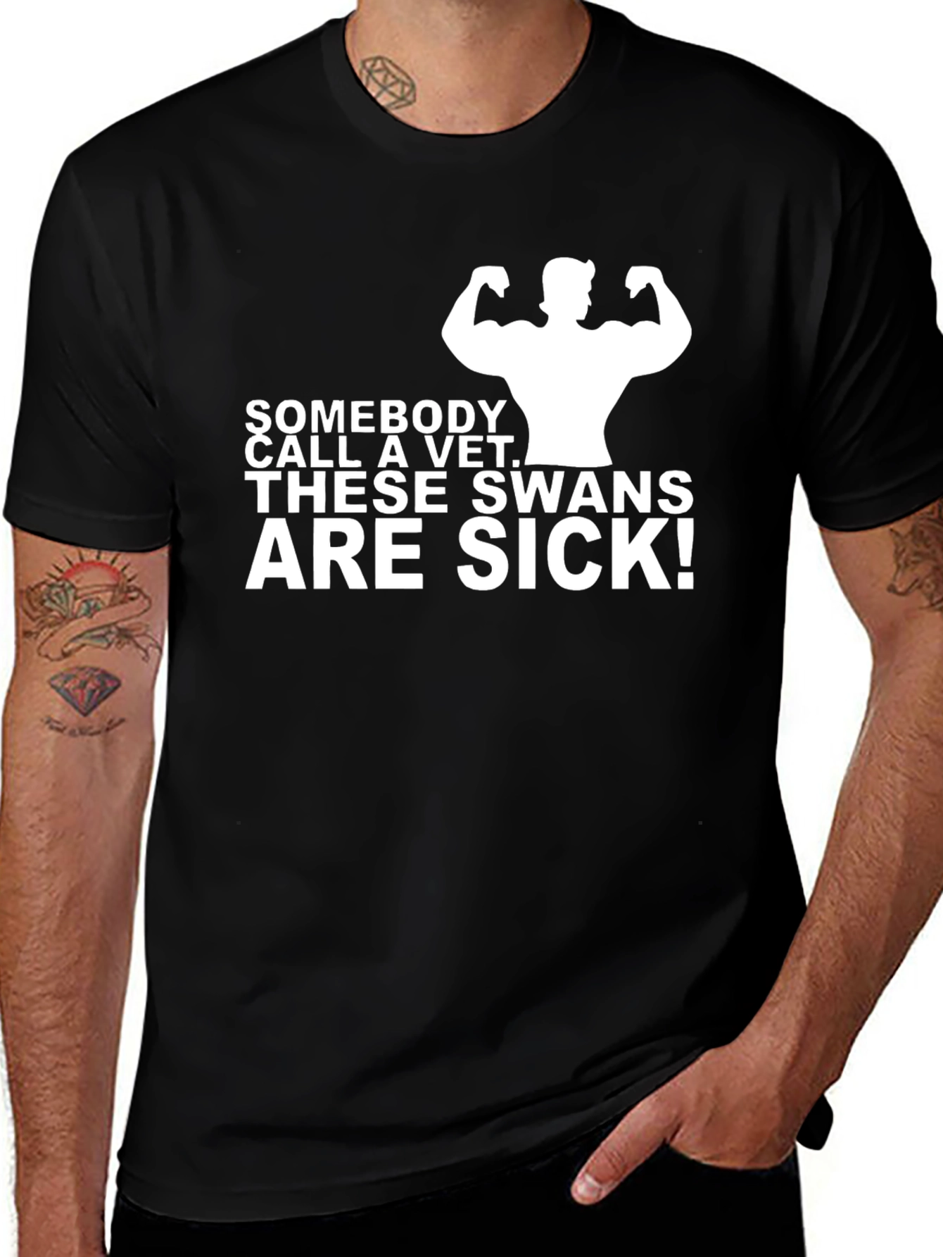 Variant 26 of "Sick Swans" Graphic T-Shirt