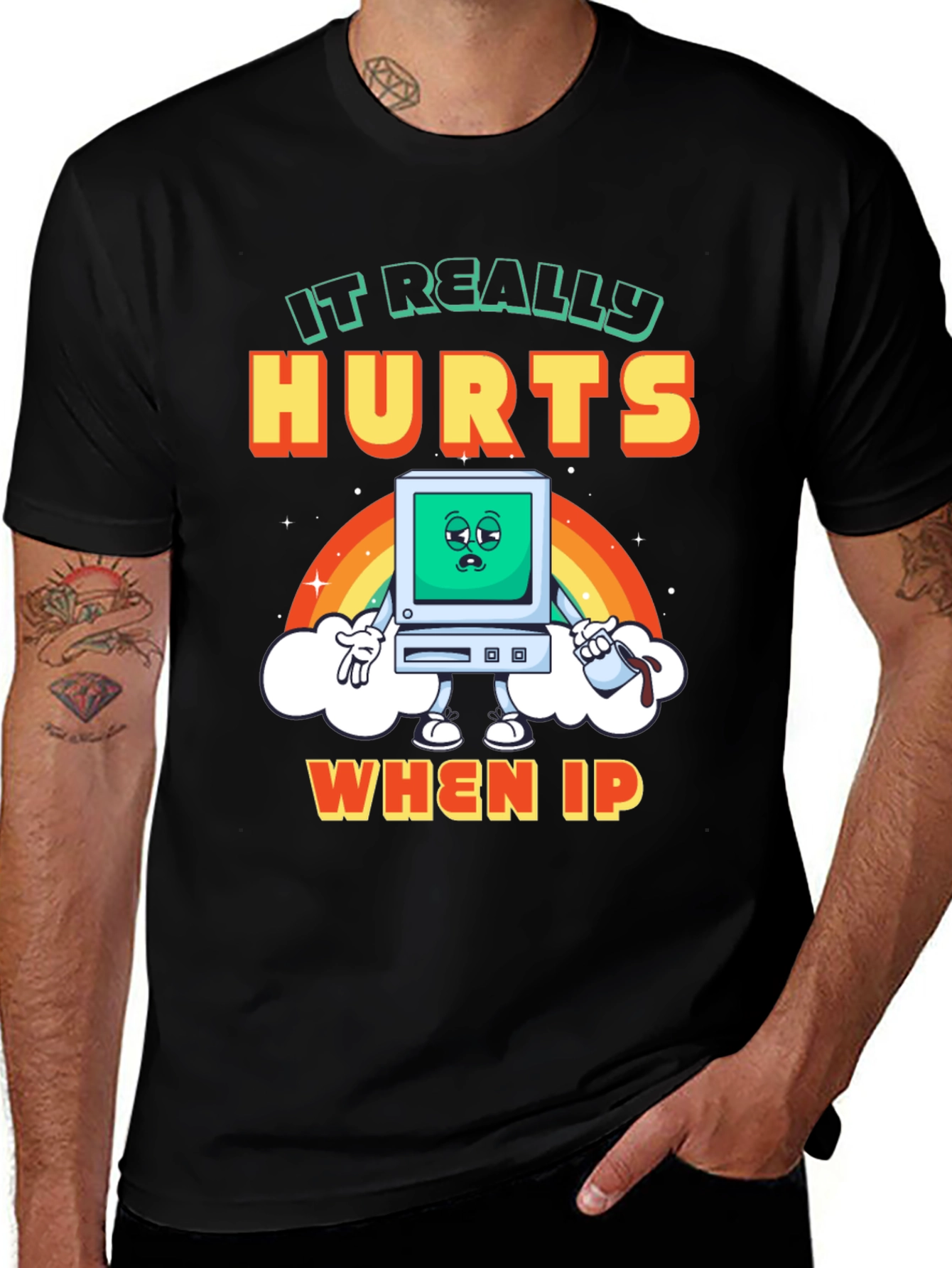Variant 14 of Funny Computer Hurts T-Shirt