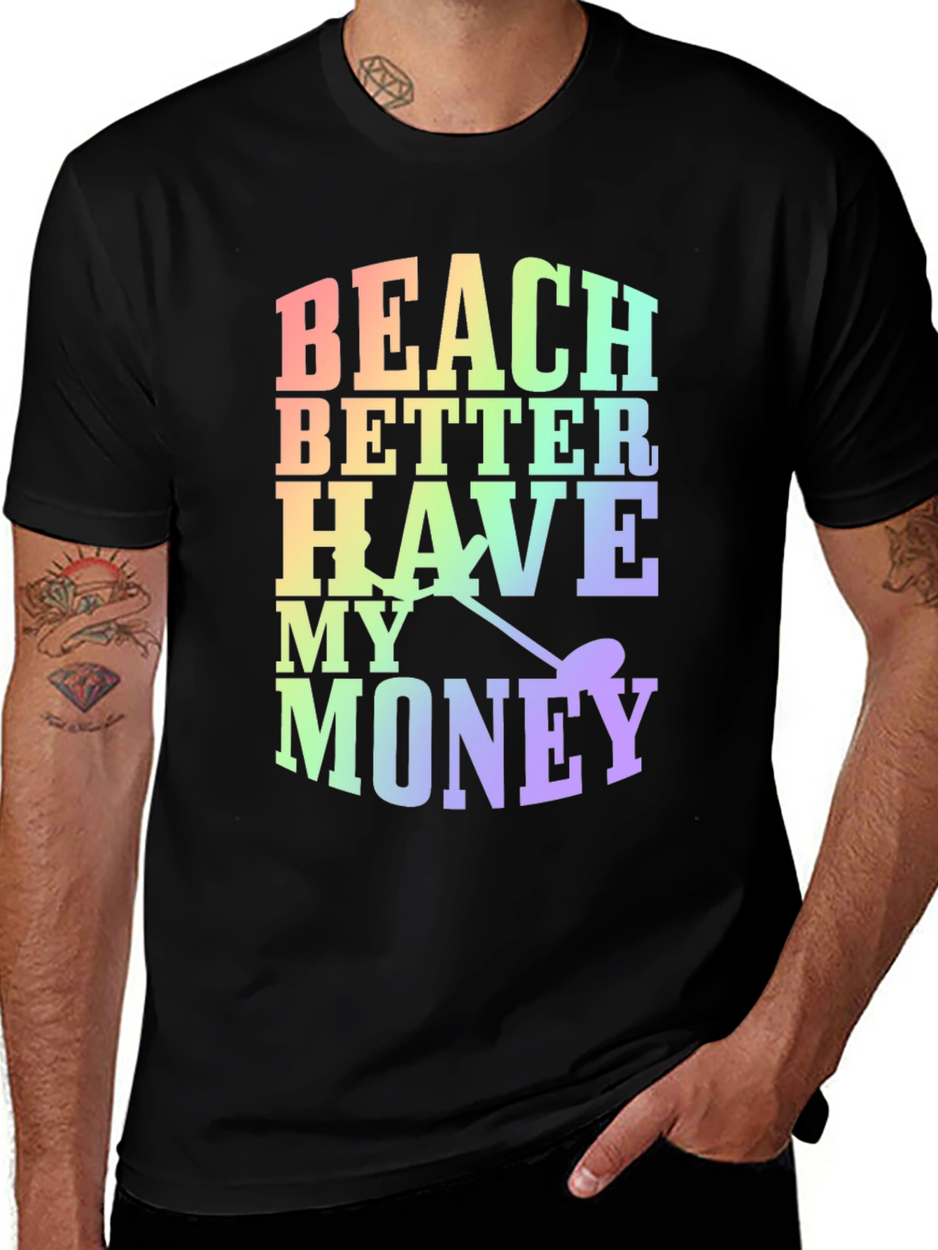 Variant 23 of Beach Better Have My Money Novelty T-Shirt