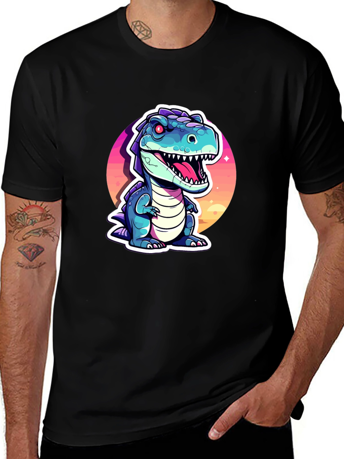 Variant 14 of Cartoon Dinosaur Graphic Tee