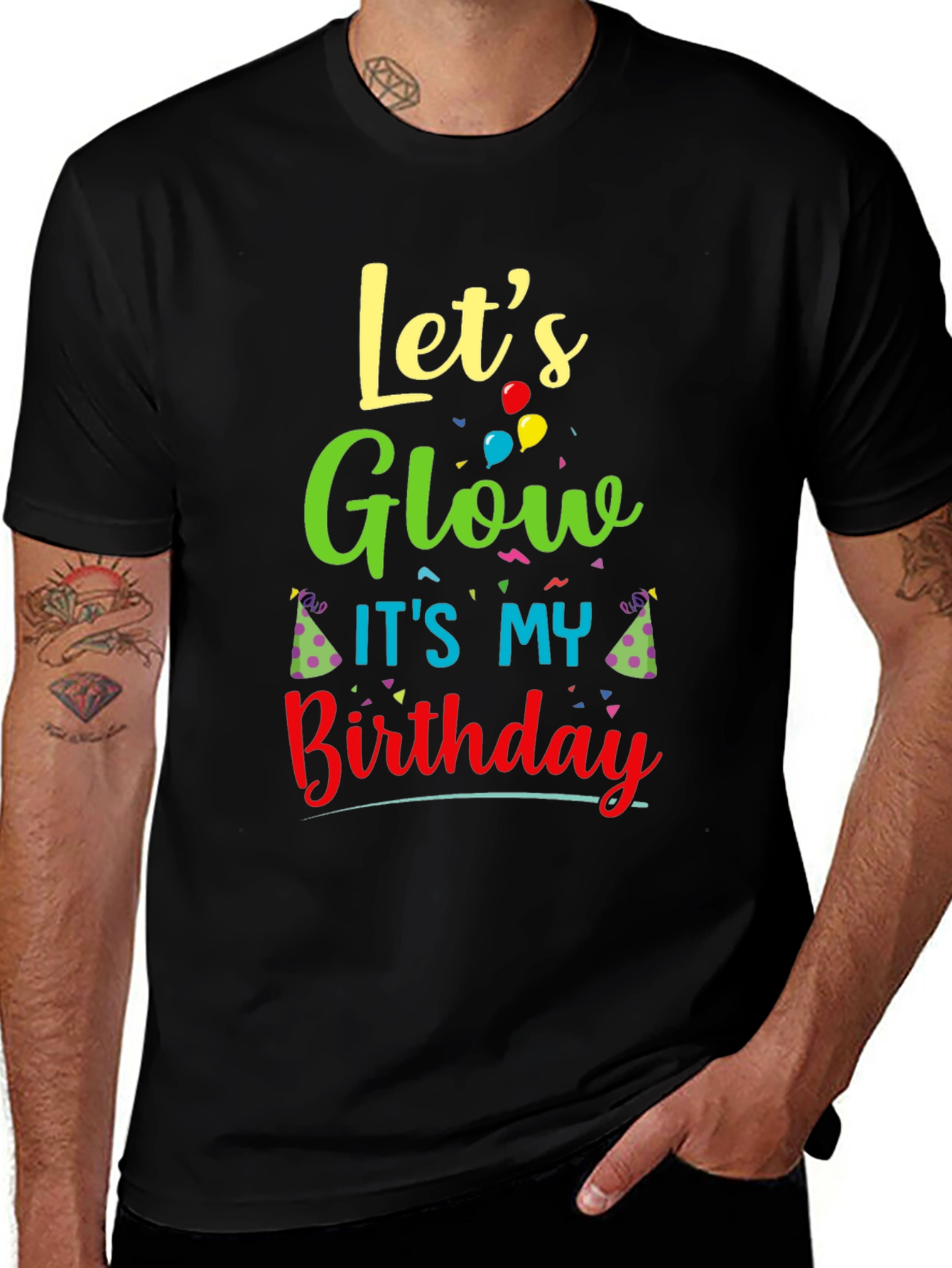 Let's Glow It's My Birthday T-Shirt