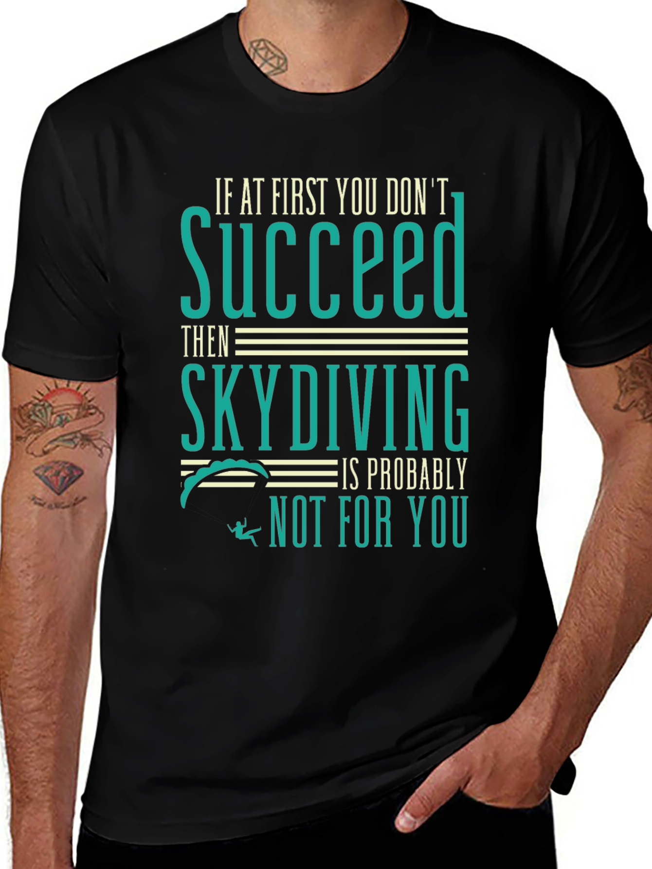 Variant 27 of Skydiving T-Shirt - Funny Graphic Tee