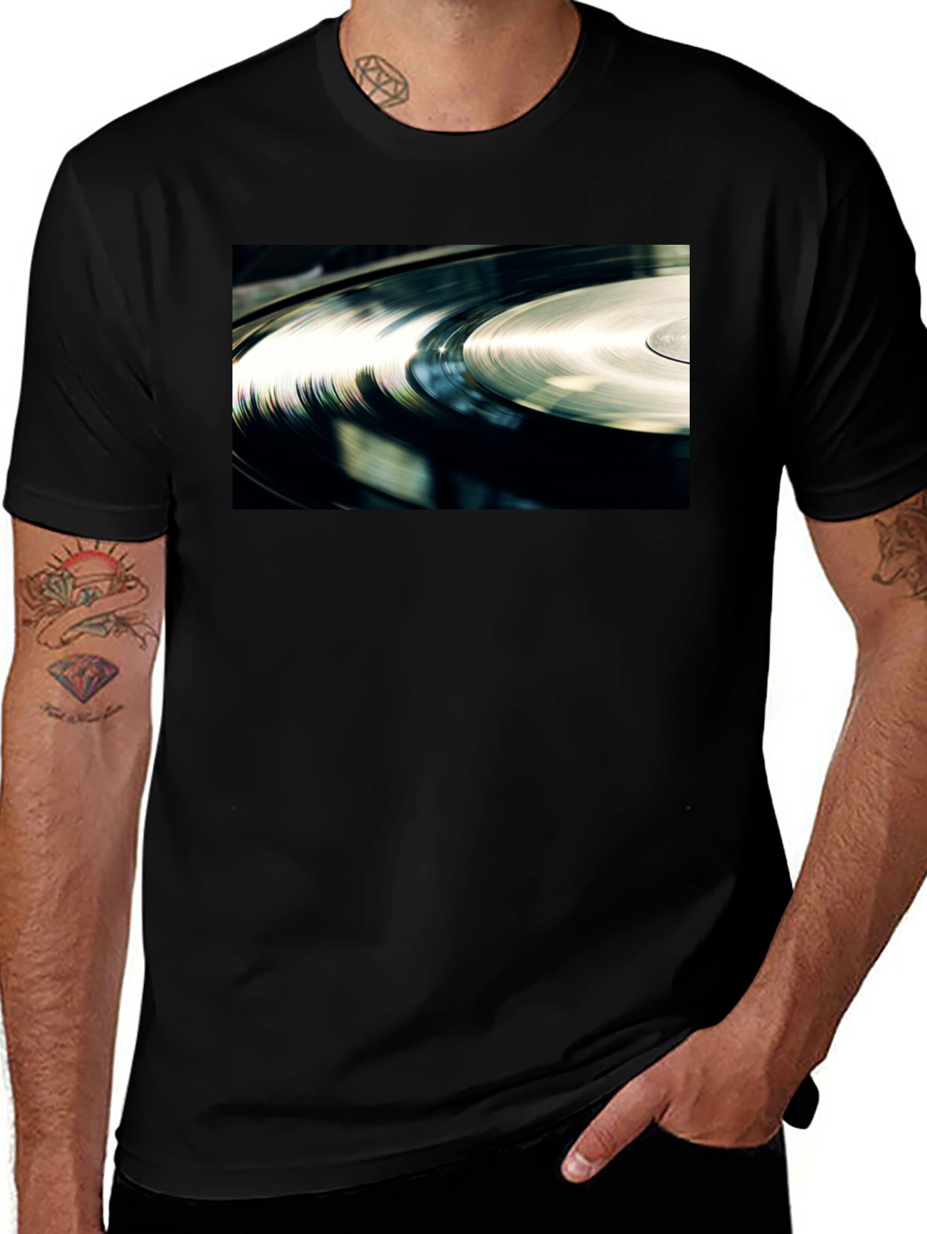 Vinyl Record T-Shirt - Groovy Style