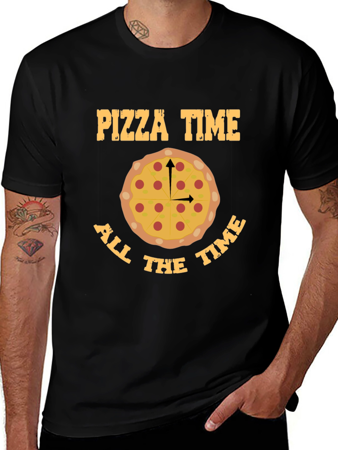 Variant 11 of Pizza Time All The Time Graphic Tee