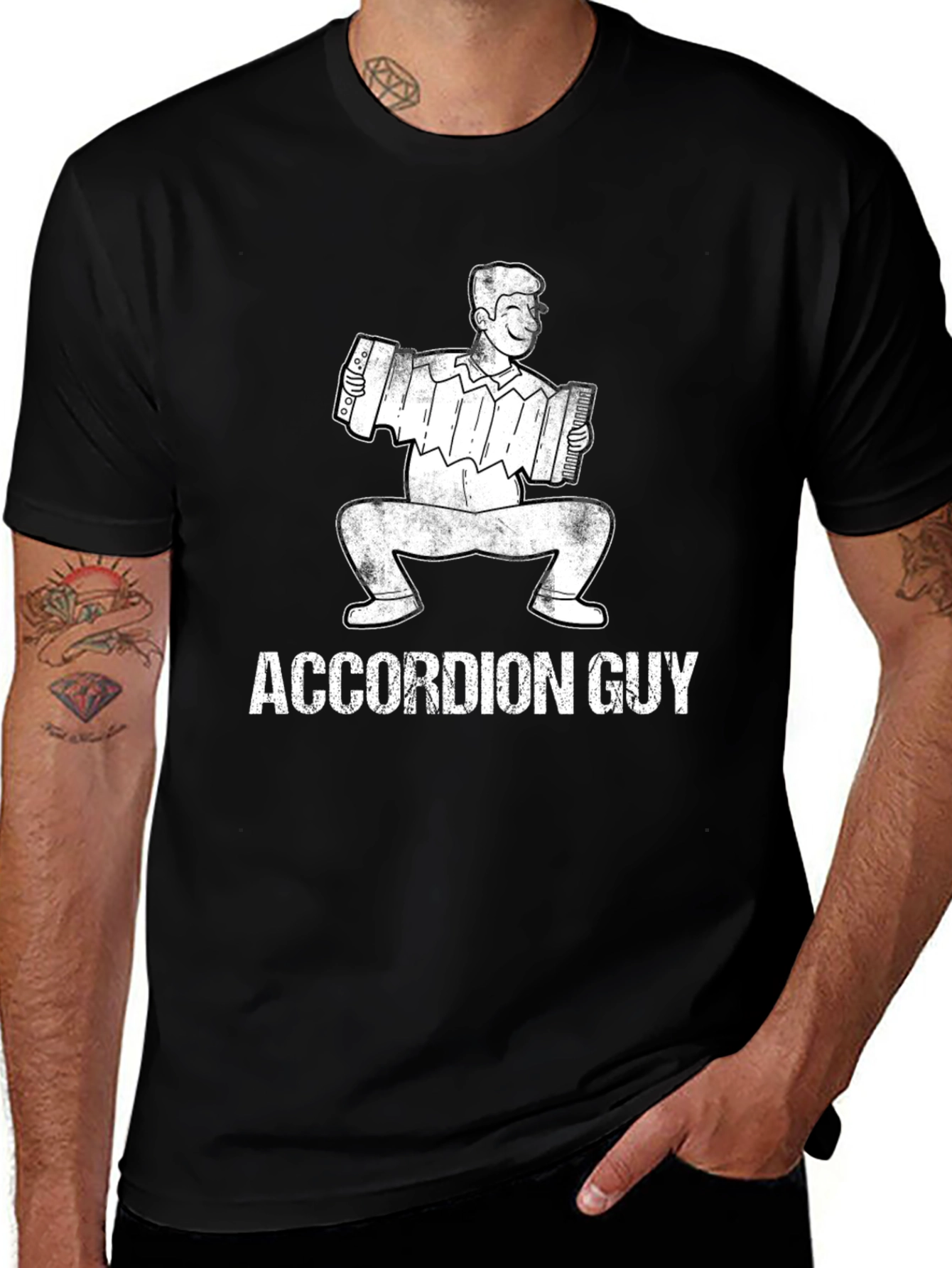 Variant 18 of Accordion Guy T-Shirt - Musician Humor