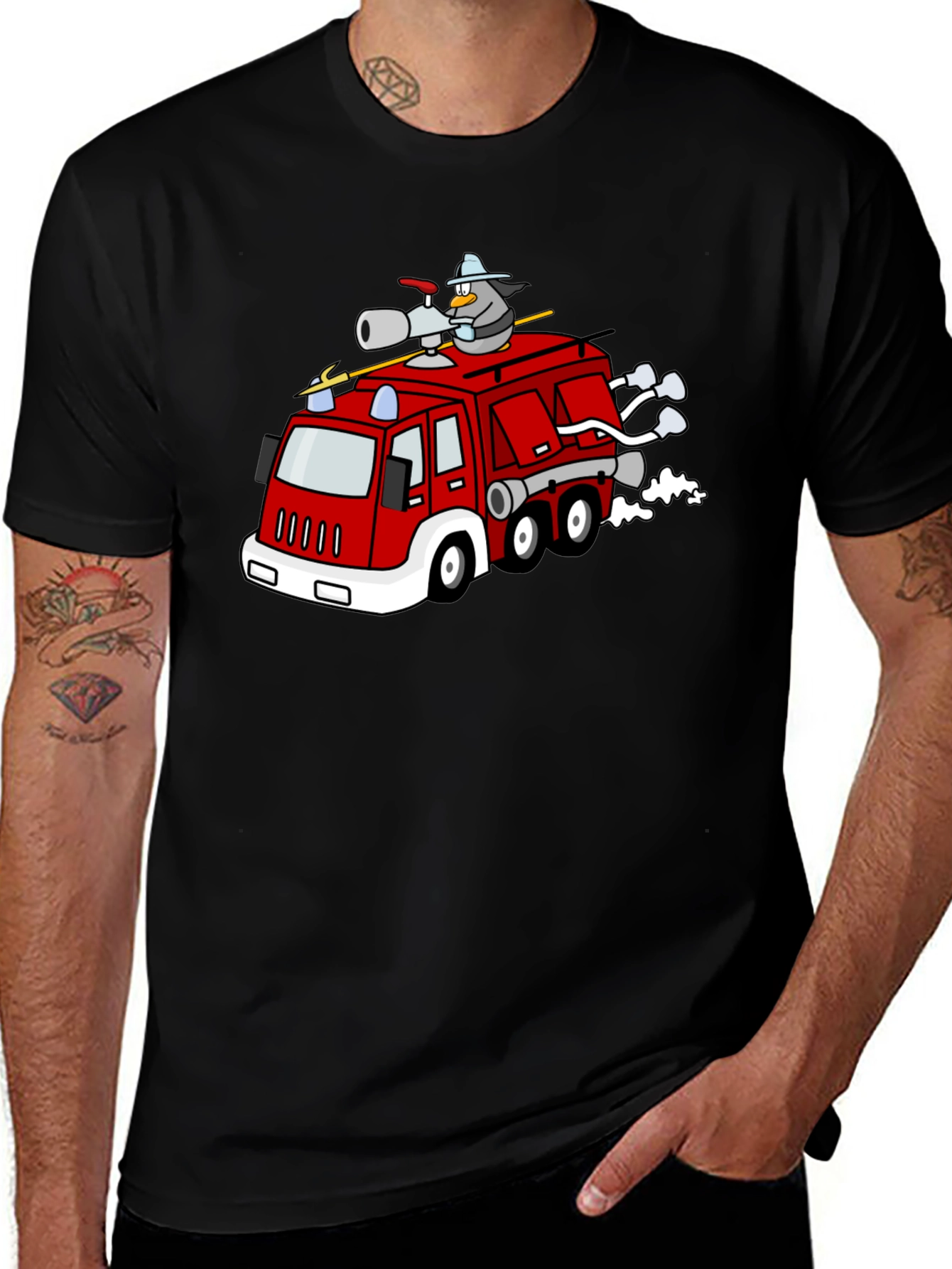 Variant 30 of Penguin Firefighter T-Shirt