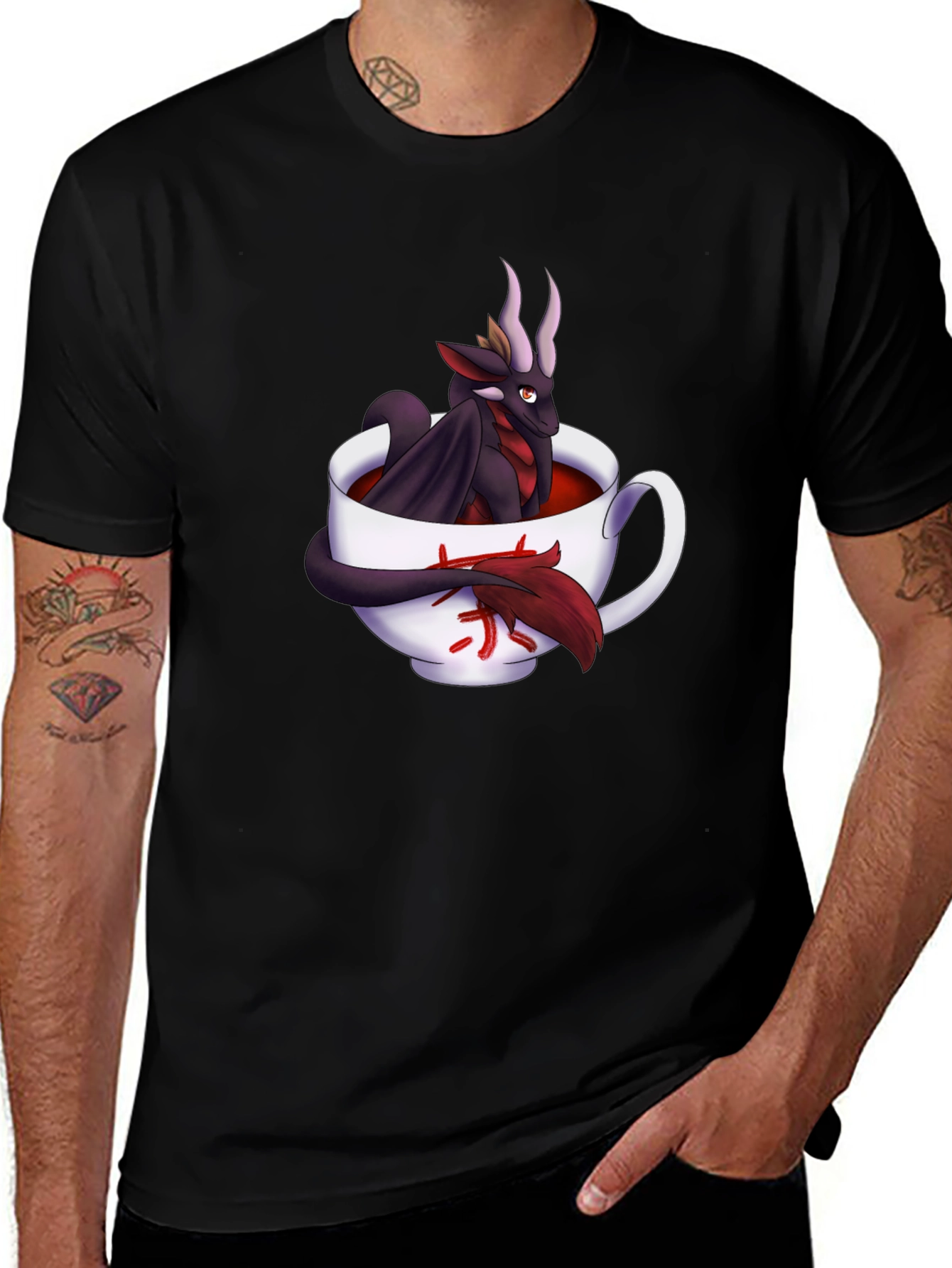 Variant 19 of Dragon in a Cup T-Shirt