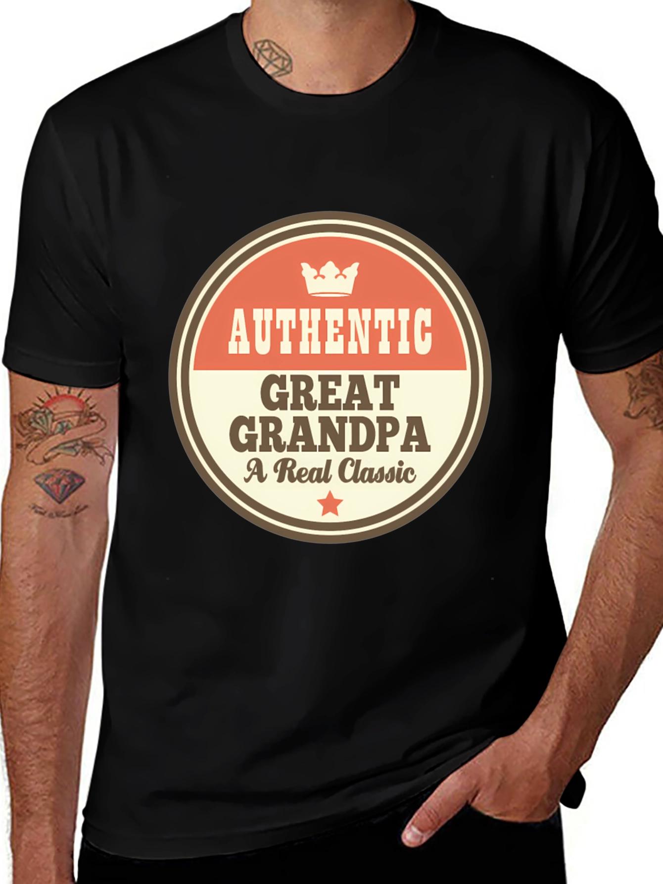 Variant 28 of Authentic Great Grandpa T-Shirt - A Real Classic Tee