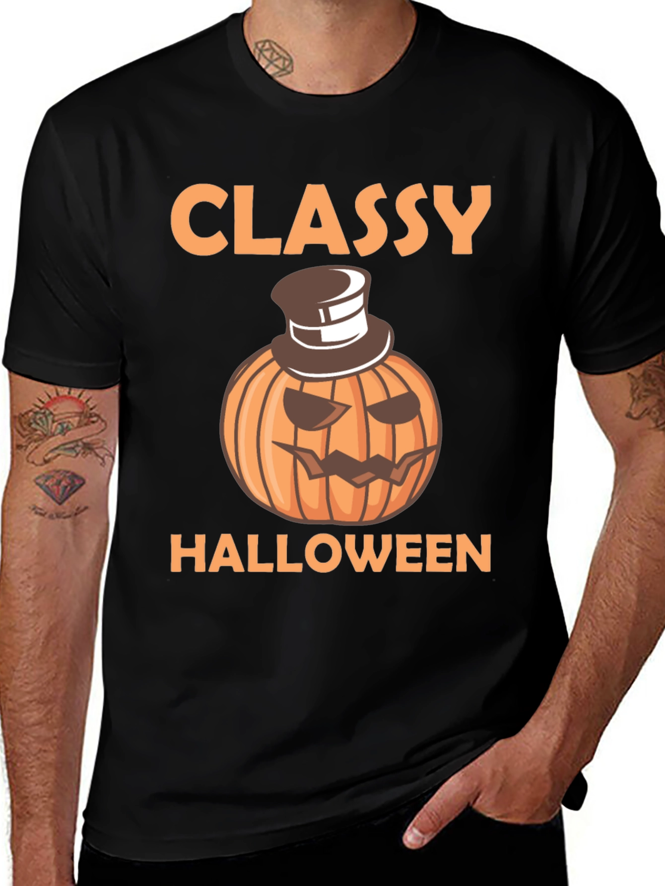 Classy Halloween Pumpkin T-Shirt