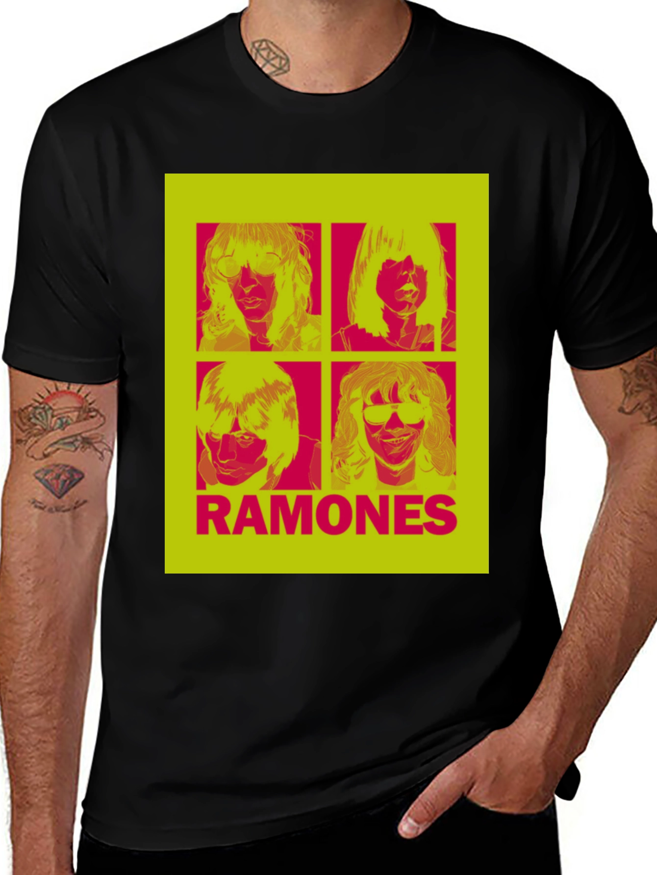Ramones T-Shirt - Band Tee - Retro Pop Art Style