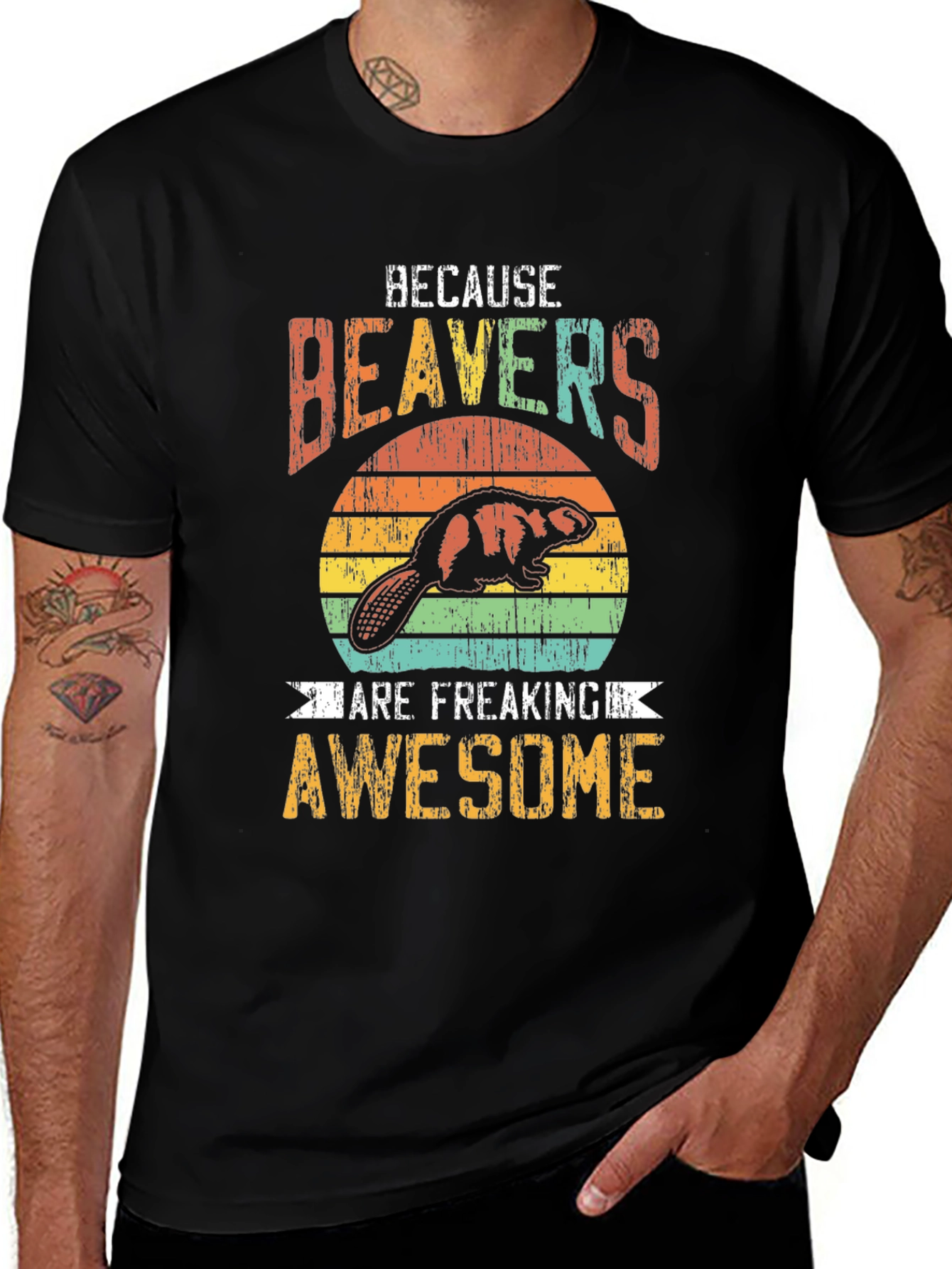 Variant 15 of Beavers Are Awesome Graphic Tee