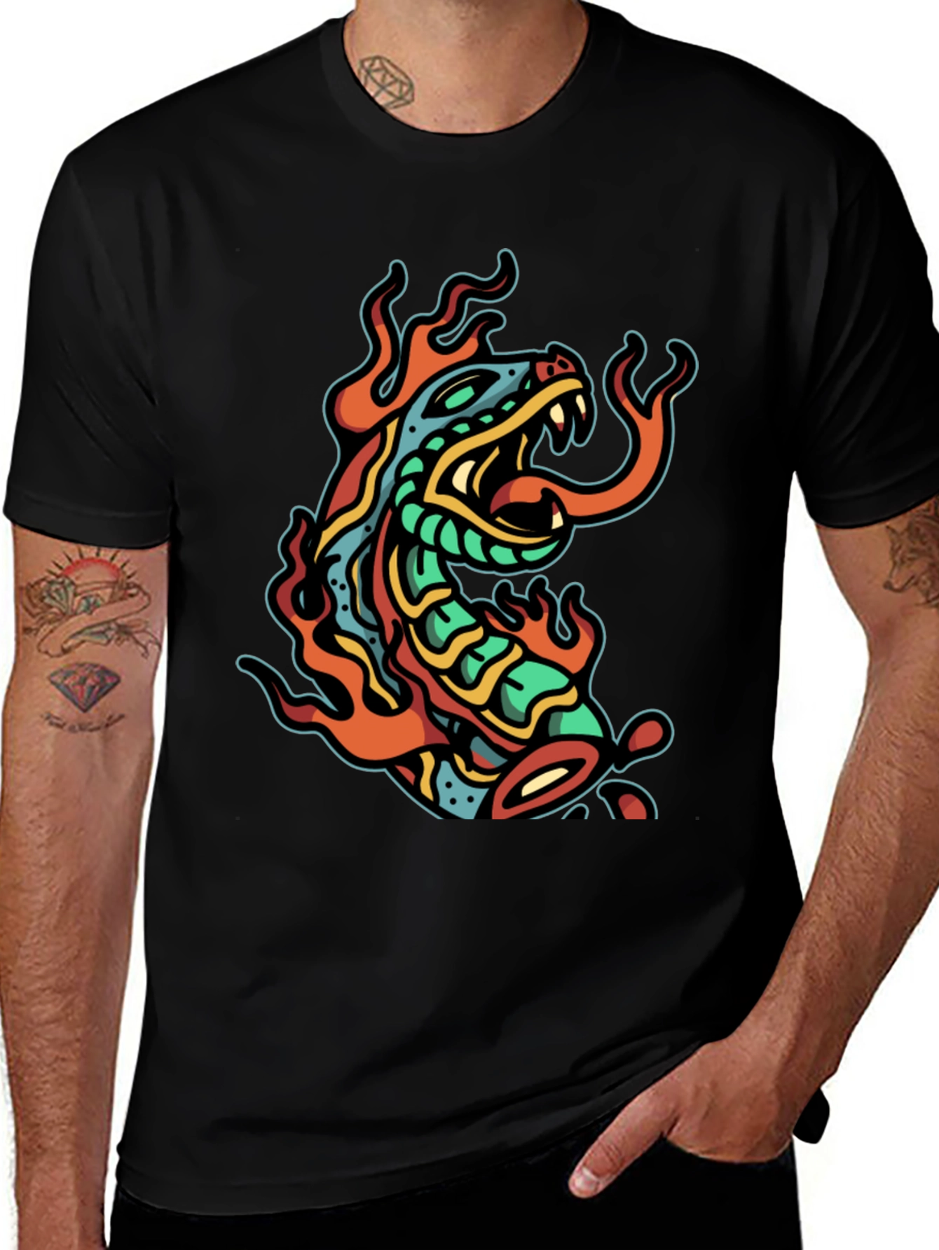 Variant 15 of Snake Fire Graphic Tee