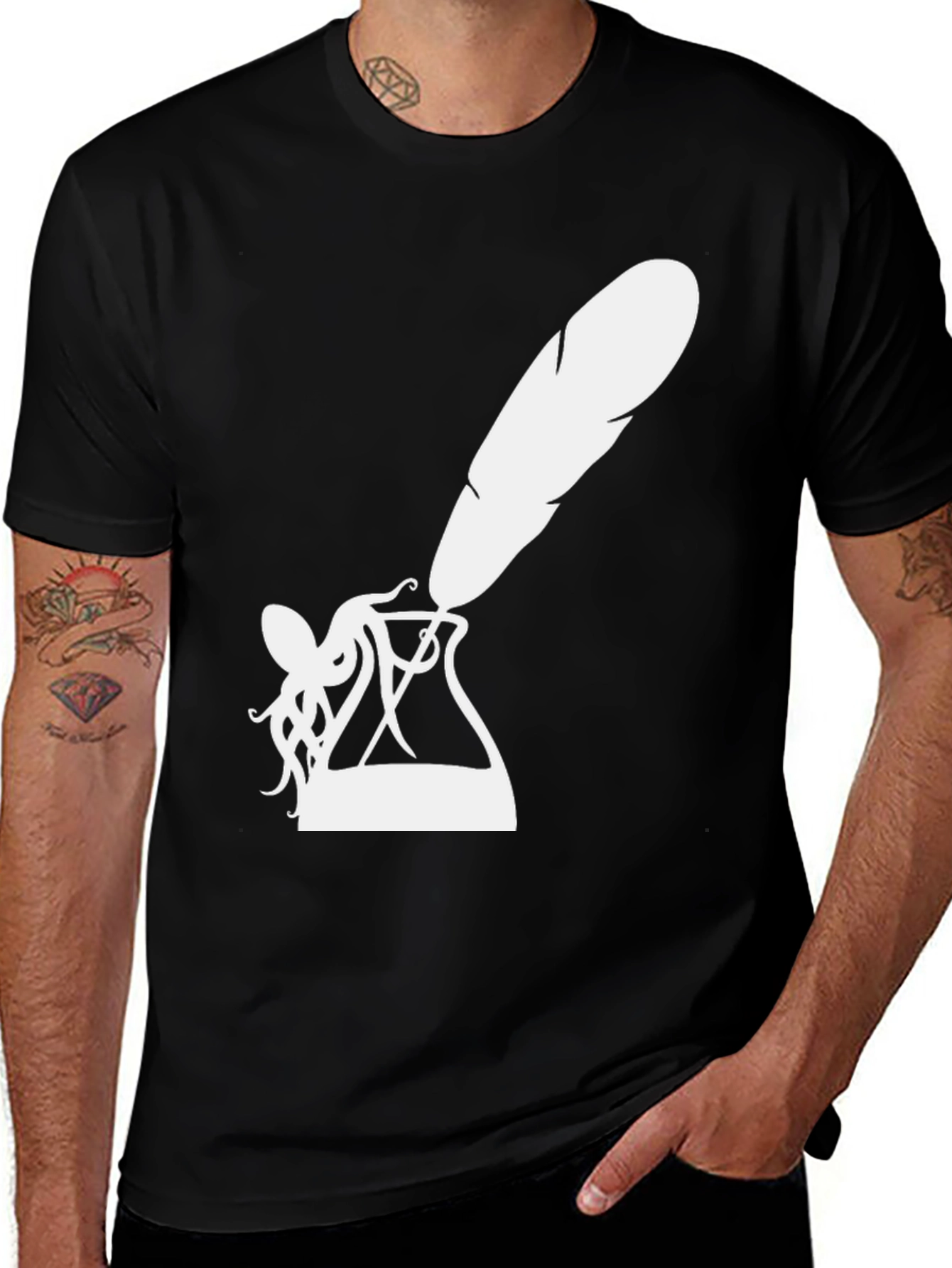 Variant 15 of Octopus Inkwell Graphic Tee