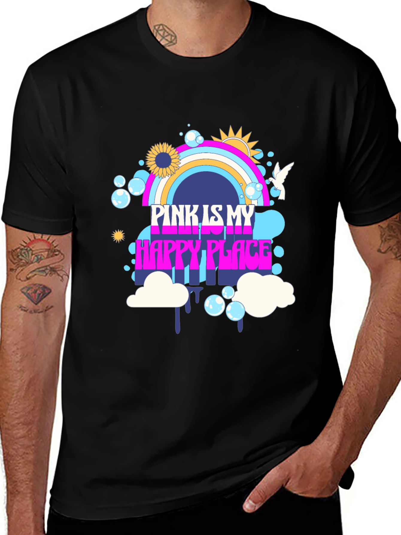 Variant 26 of Pink Is My Happy Place Graphic Tee