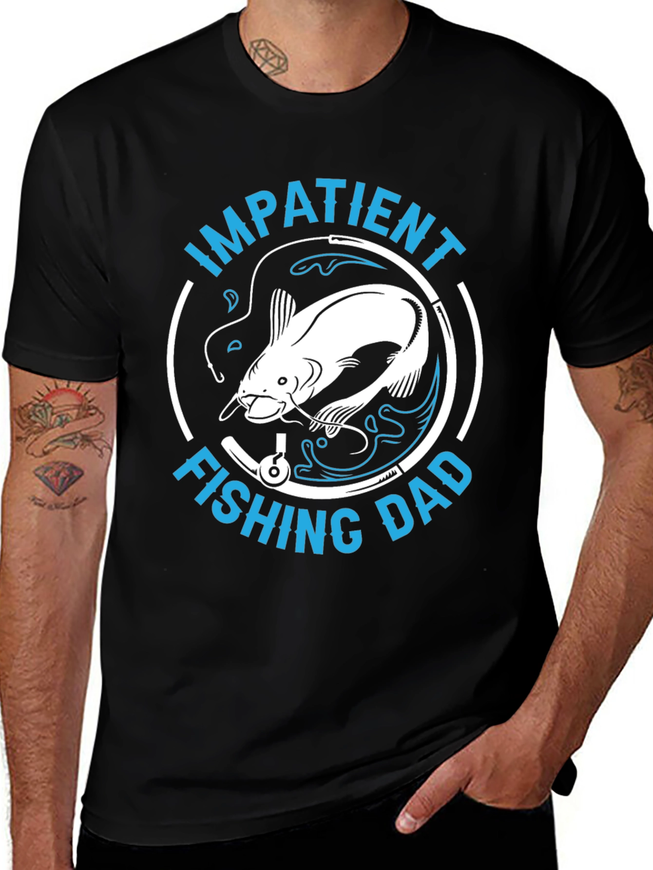 Variant 29 of Impatient Fishing Dad T-Shirt - Angler Gift