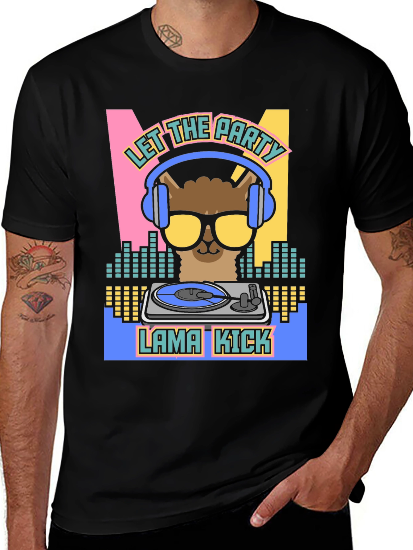 Variant 14 of Llama Kick Party Tee
